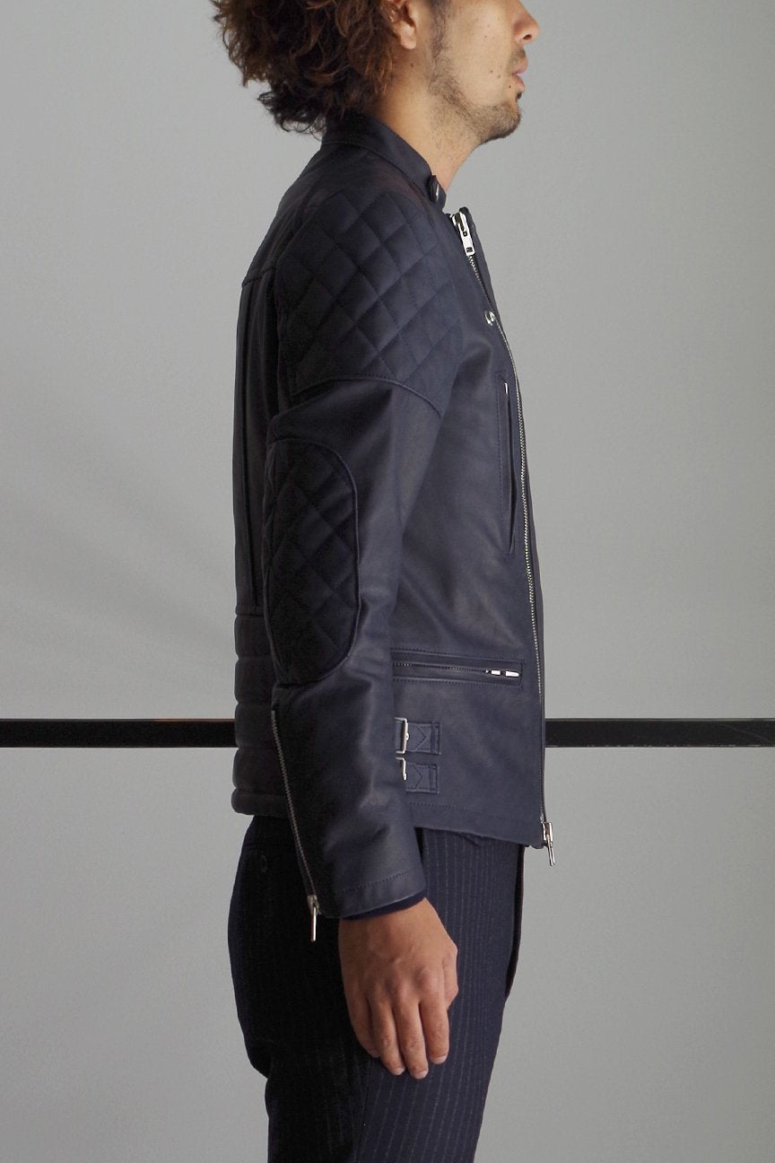 RIDERS JACKET / NAVY - RAINMAKER KYOTO