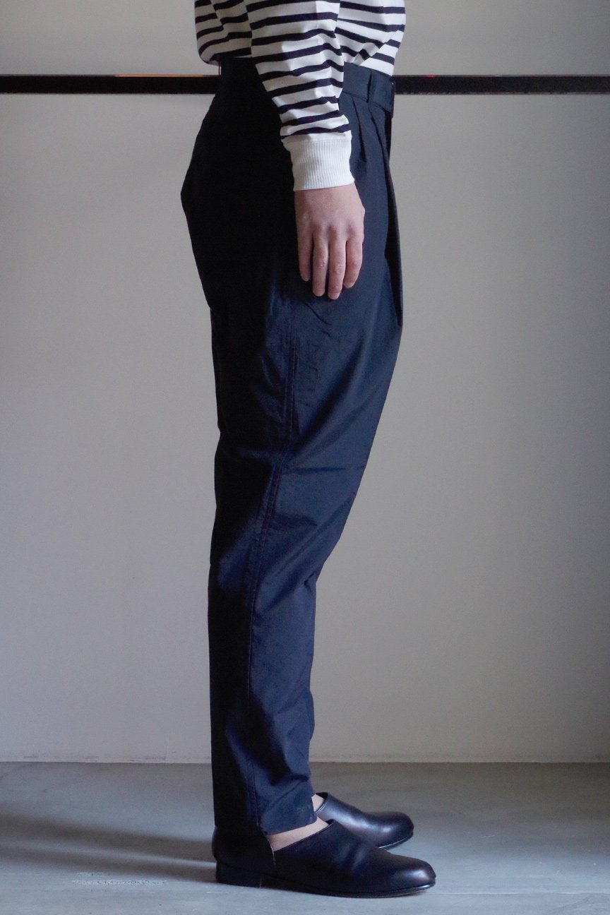 BELTED TROUSERS/ NAVY - RAINMAKER KYOTO