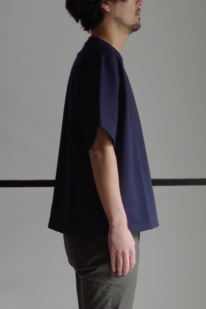 OVERSIZED POCKET T-SHIRTS/ NAVY - RAINMAKER KYOTO