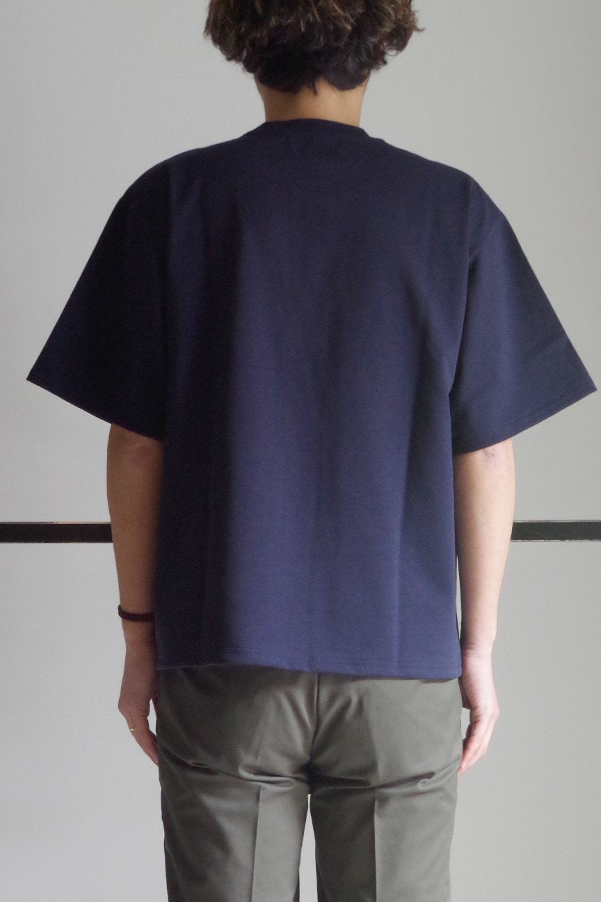 OVERSIZED POCKET T-SHIRTS/ NAVY - RAINMAKER KYOTO