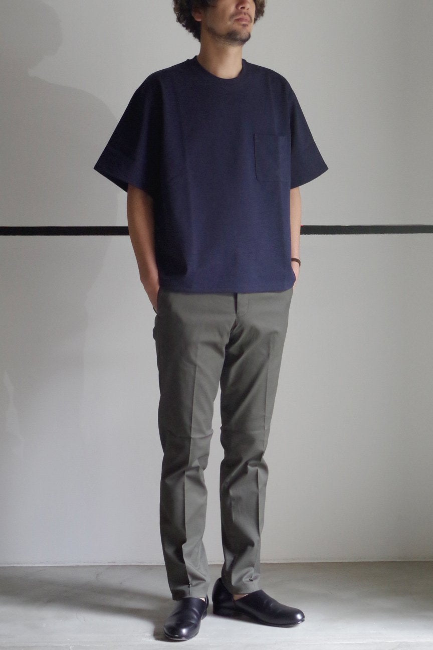 OVERSIZED POCKET T-SHIRTS/ NAVY - RAINMAKER KYOTO