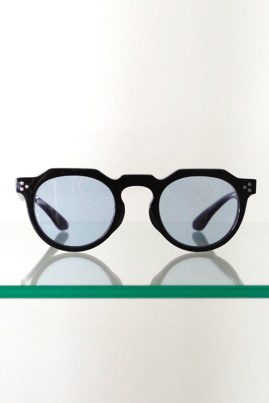 CROWN PANTO / FRAME-BLACK LENS-NAVY - RAINMAKER KYOTO