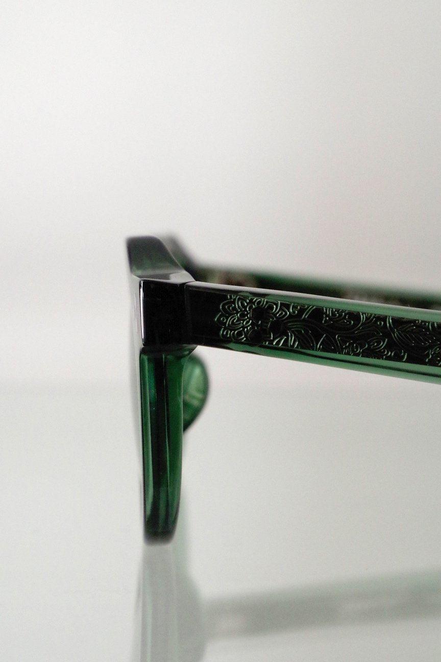 CROWN PANTO / FRAME-BLACK LENS- GREEN - RAINMAKER KYOTO