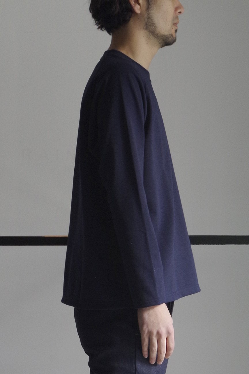 LIGHT SWEAT SHIRT/ NAVY - RAINMAKER KYOTO