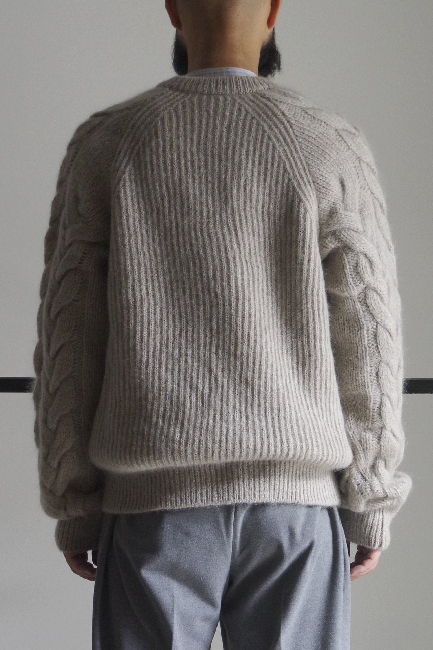 MOHAIR SWEATER / BEIGE - RAINMAKER KYOTO