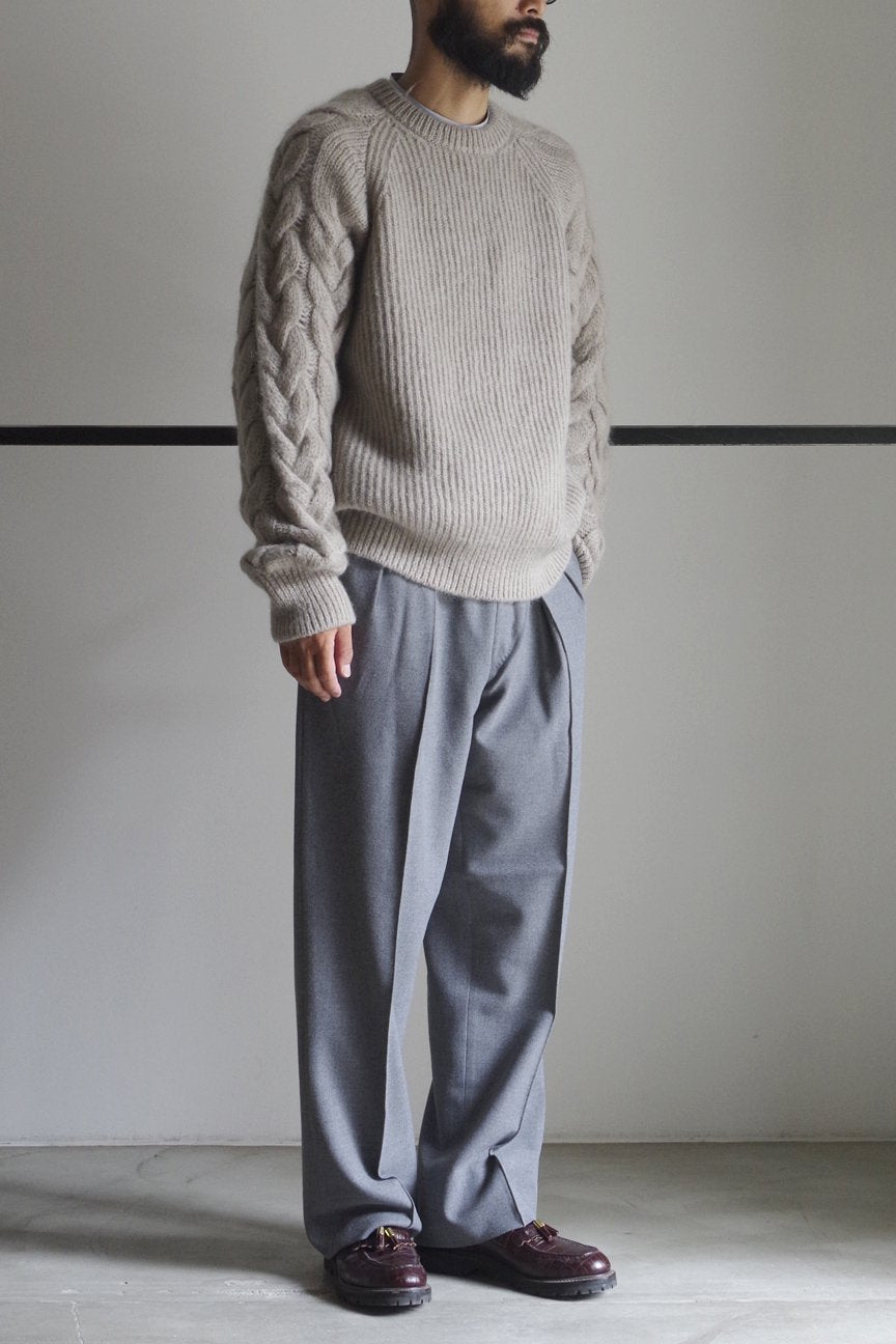 MOHAIR SWEATER / BEIGE - RAINMAKER KYOTO