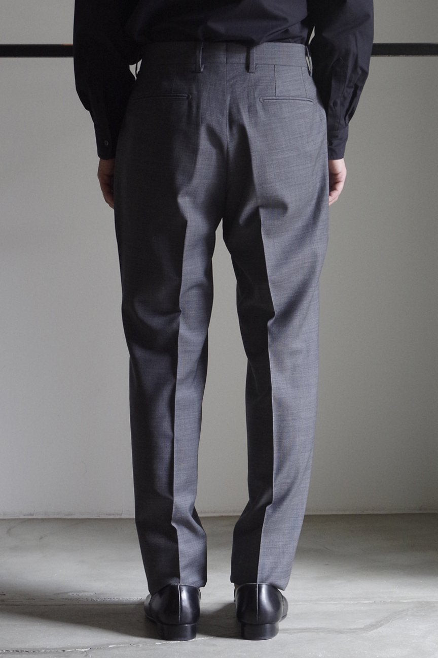 WIDE DOBBY TROUSERS / GRAY - RAINMAKER KYOTO