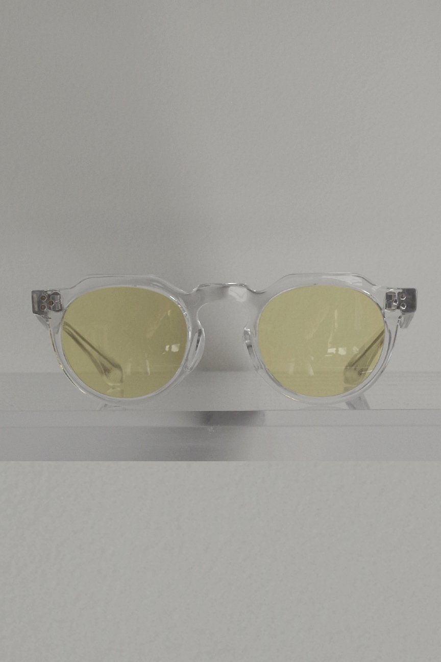 CROWN PANTO / FRAME-CLEAR LENS-YELLOW - RAINMAKER KYOTO