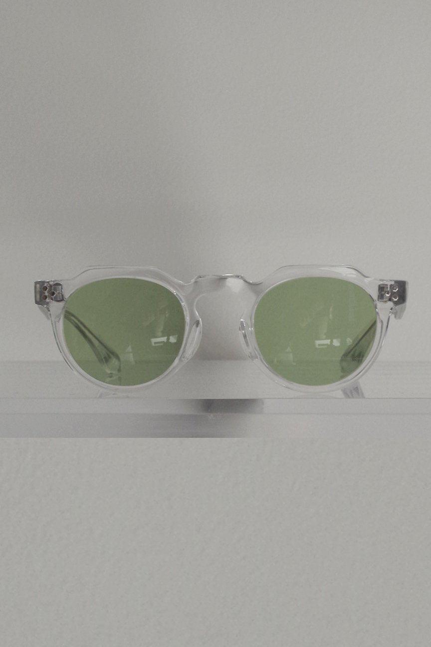 CROWN PANTO / FRAME-CLEAR LENS-GREEN - RAINMAKER KYOTO