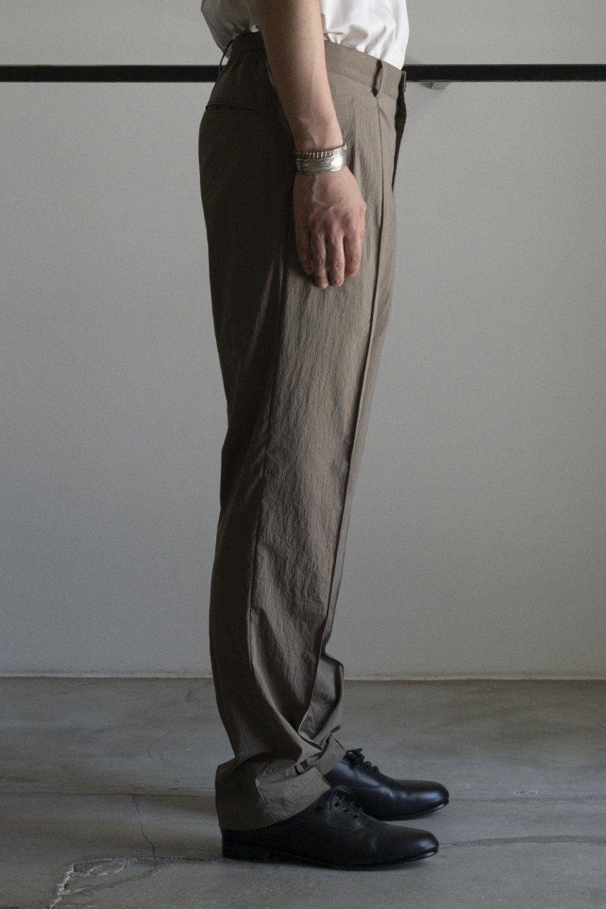 STRETCH SHIRRING TROUSERS/ BRONZE - RAINMAKER KYOTO