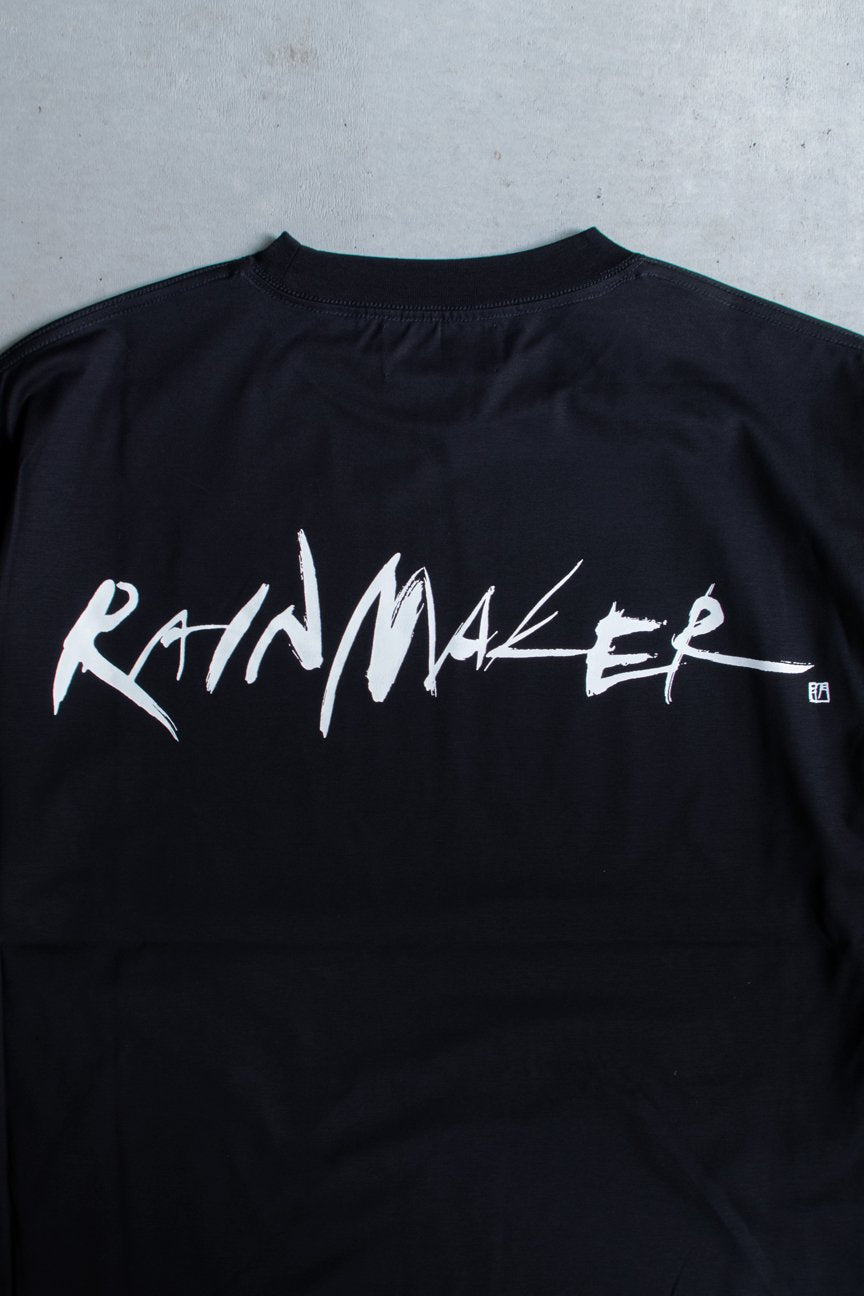 CALLIGRAPHY LOGO T-SHIRT / BLACK - RAINMAKER KYOTO