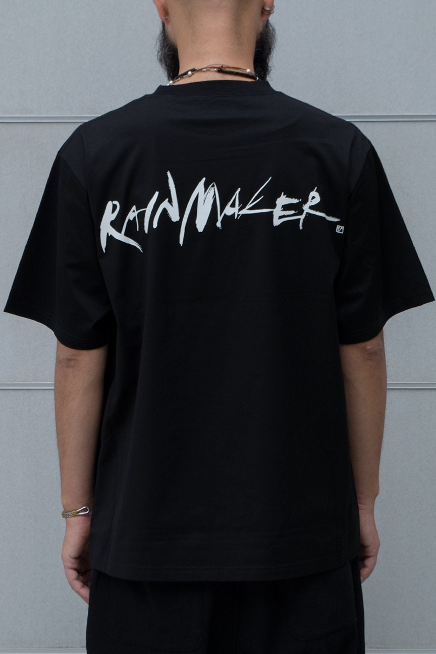 CALLIGRAPHY LOGO T-SHIRT / BLACK - RAINMAKER KYOTO