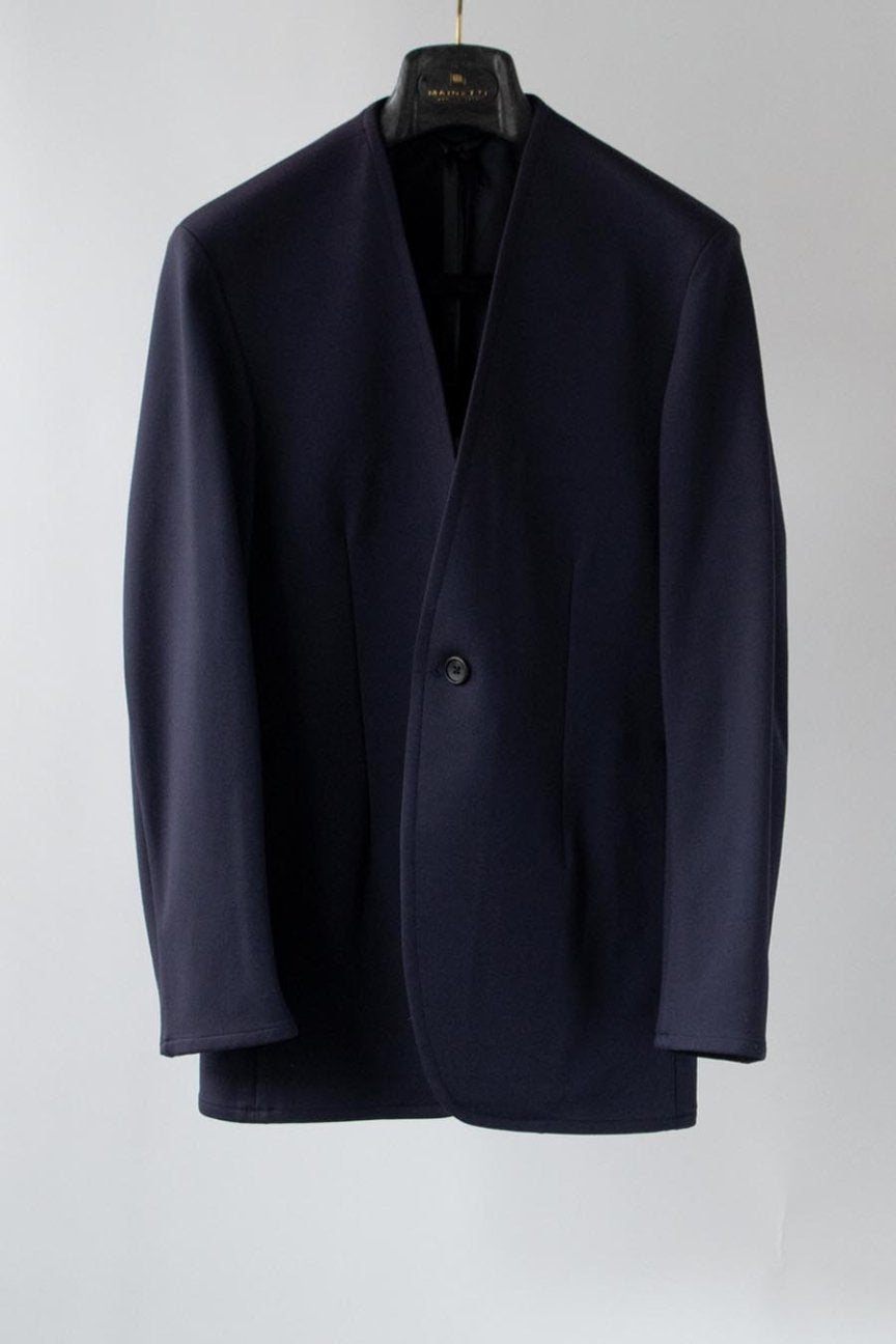 PONTE ROMA NO COLLAR JACKET/ NAVY