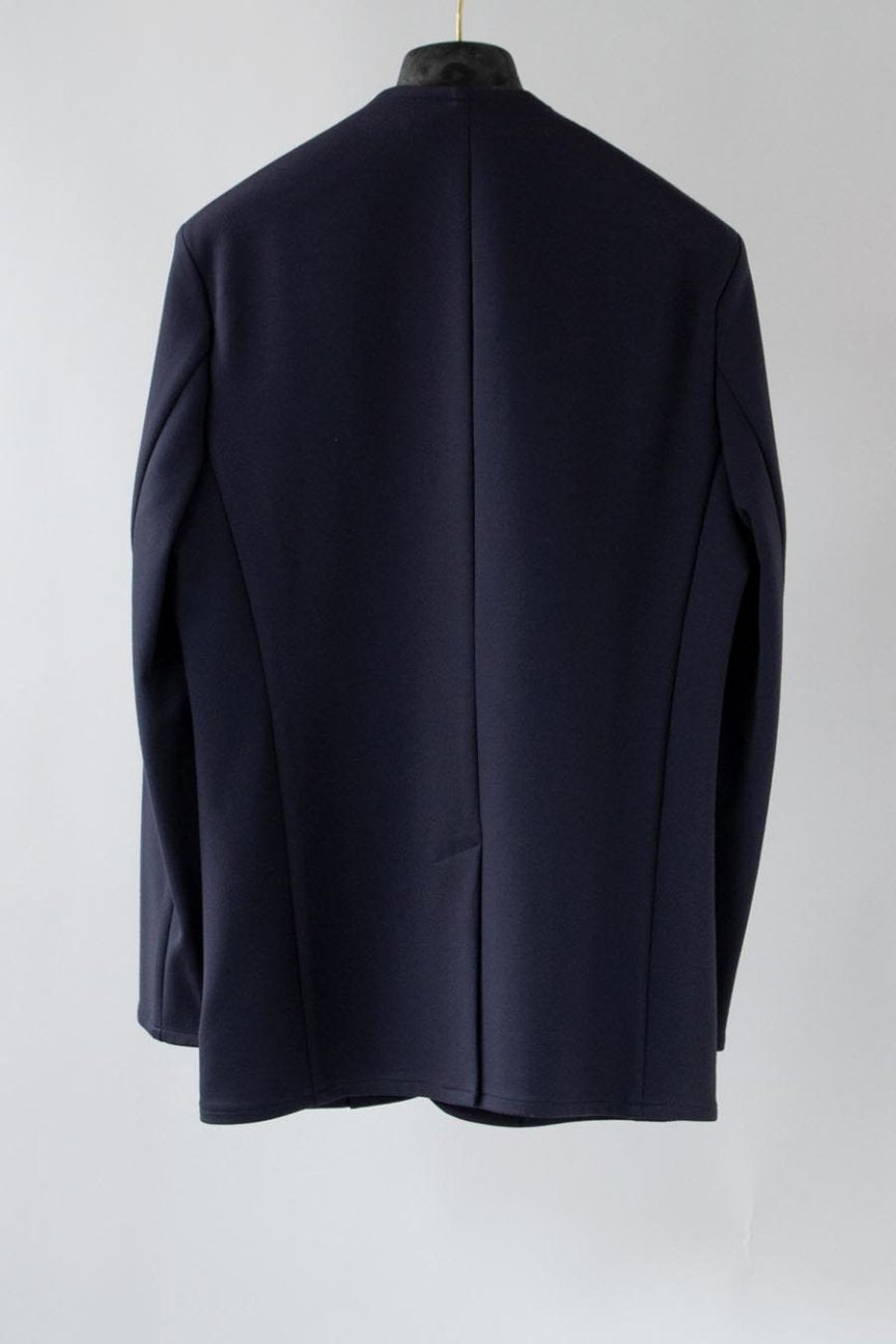 PONTE ROMA NO COLLAR JACKET/ NAVY - RAINMAKER KYOTO