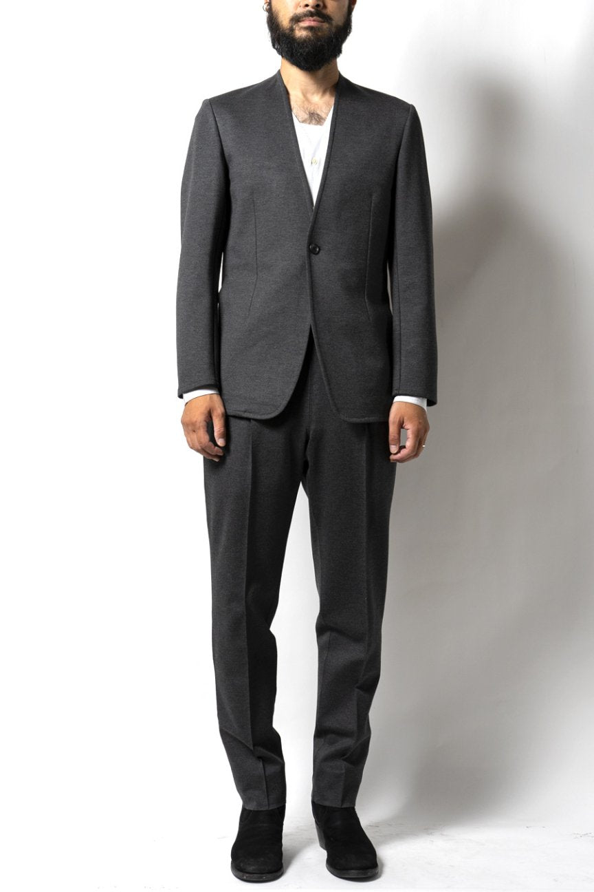 PONTE ROMA NO COLLAR JACKET/ GRAY - RAINMAKER KYOTO