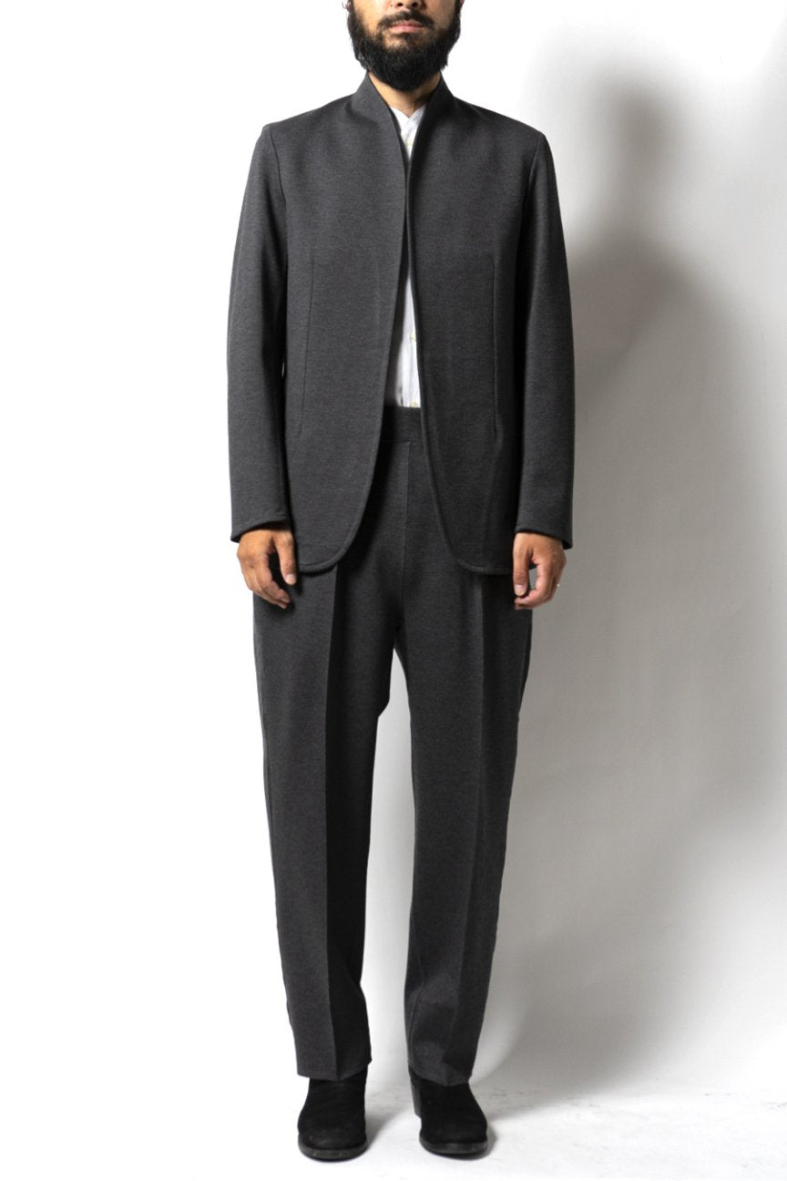 PONTE ROMA SHAWL COLLAR JACKET / GRAY - RAINMAKER KYOTO