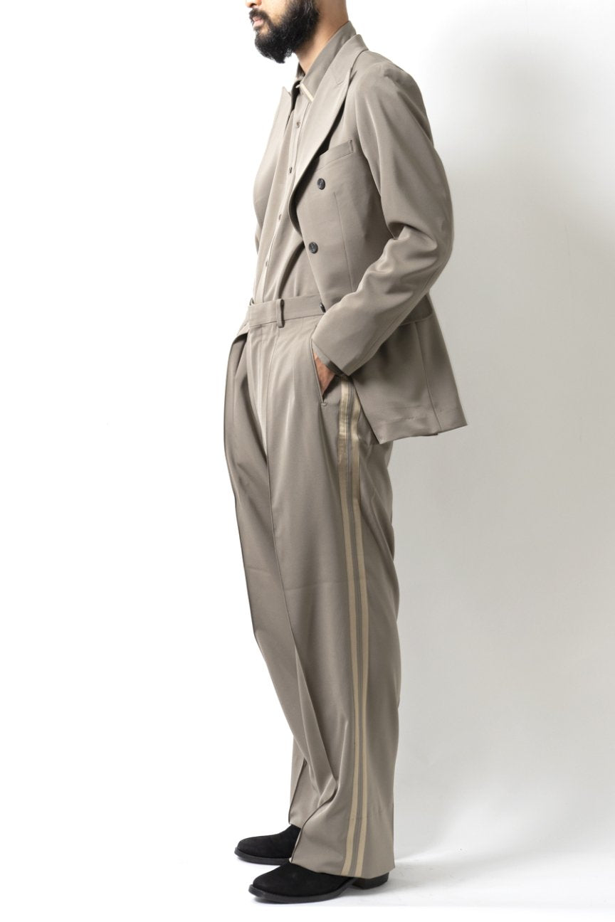SIDE STRIPE TROUSERS / TAUPE - RAINMAKER KYOTO