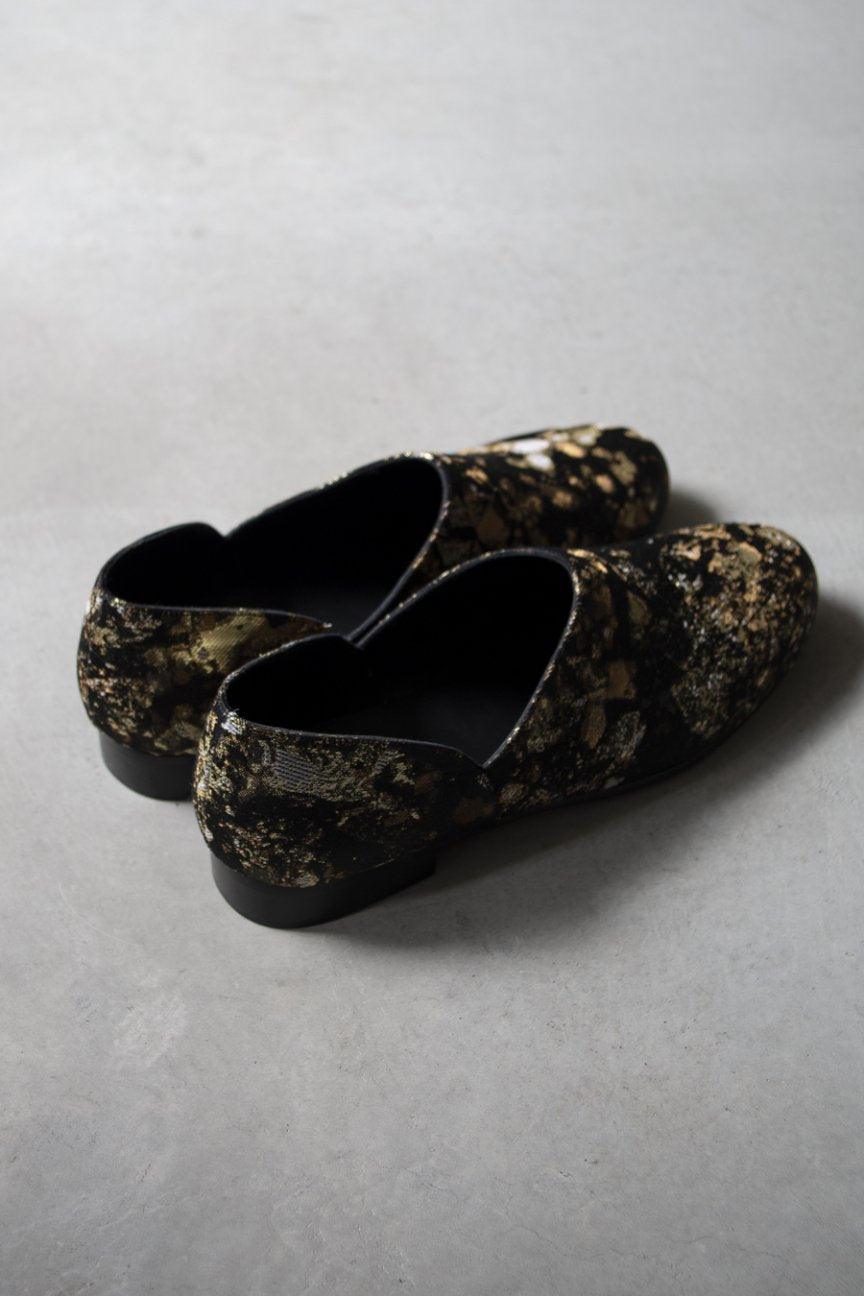 LEATHER SLIPPER / BURNED - RAINMAKER KYOTO