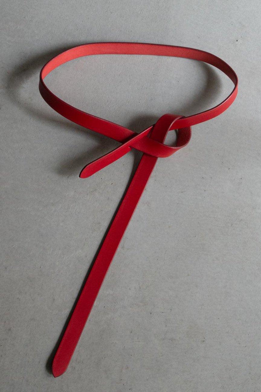 KNOTTED BELT/ RED – RAINMAKER KYOTO