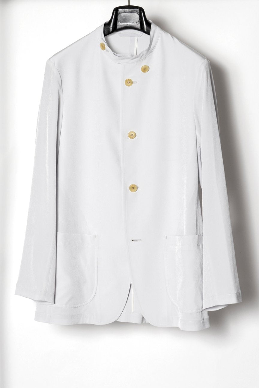 OFFICER COLLAR JACKET / SNOW WHITE - RAINMAKER KYOTO