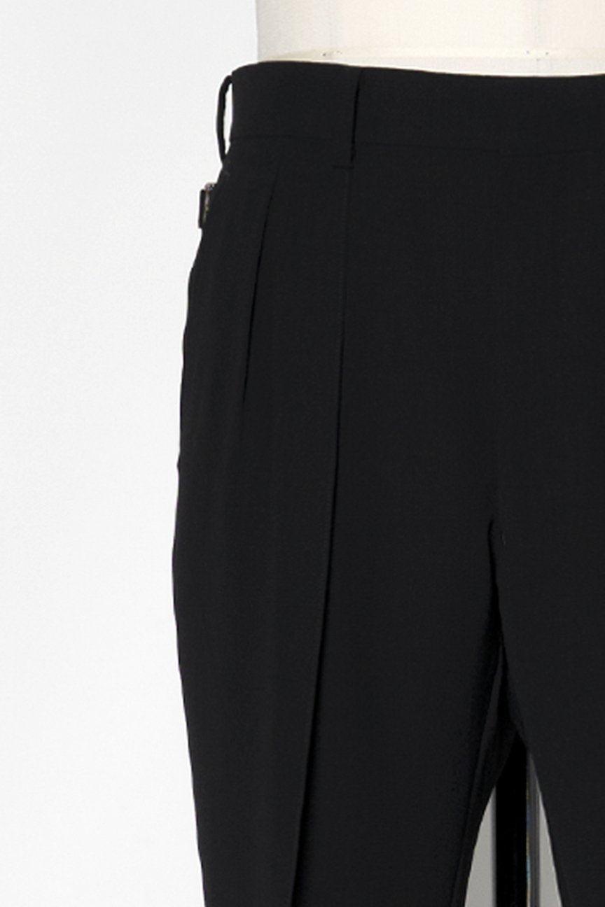 2-PLEATED TROUSERS / BLACK - RAINMAKER KYOTO