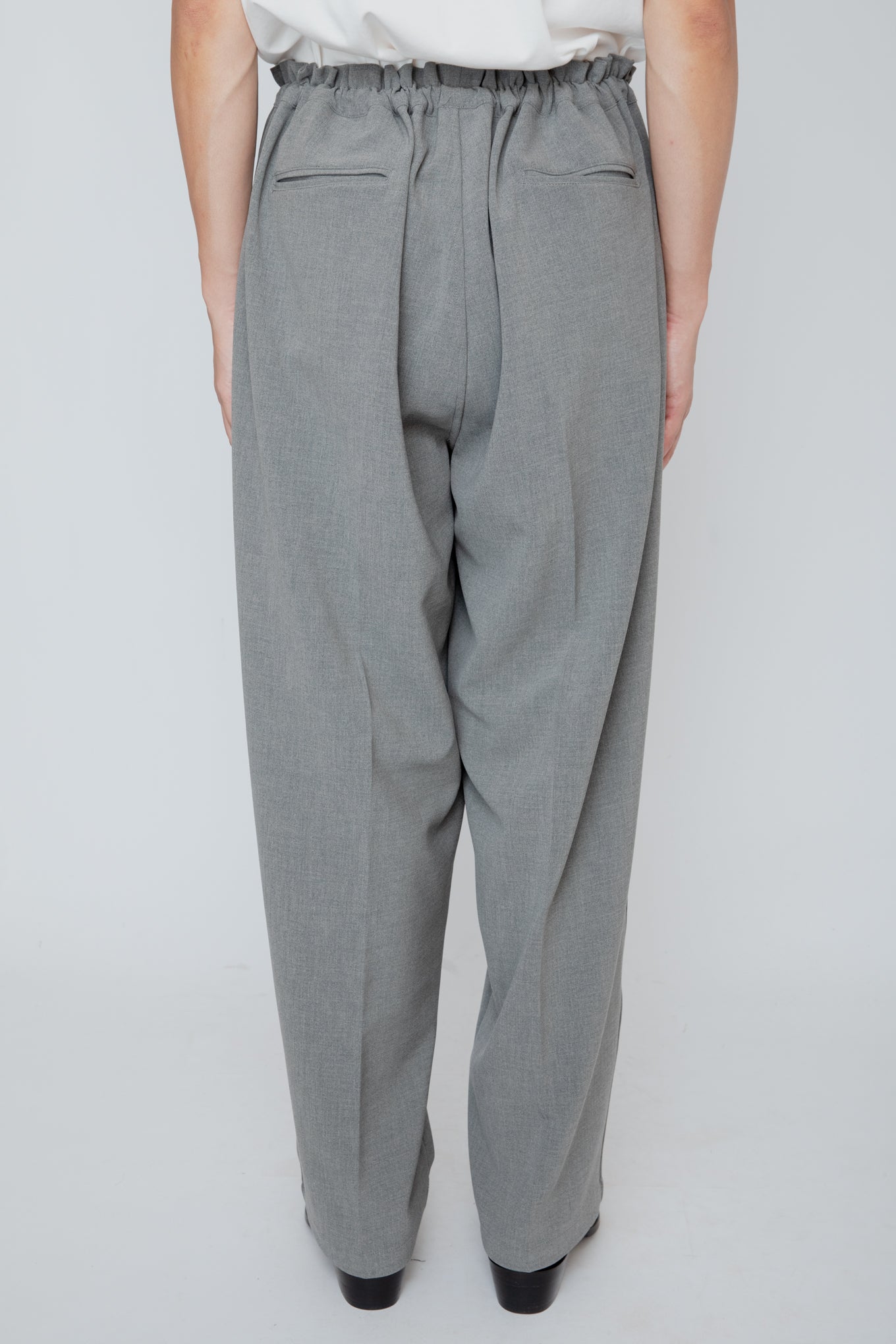 DOUBLE CLOTH DOUGI PANTS / PEARL GRAY