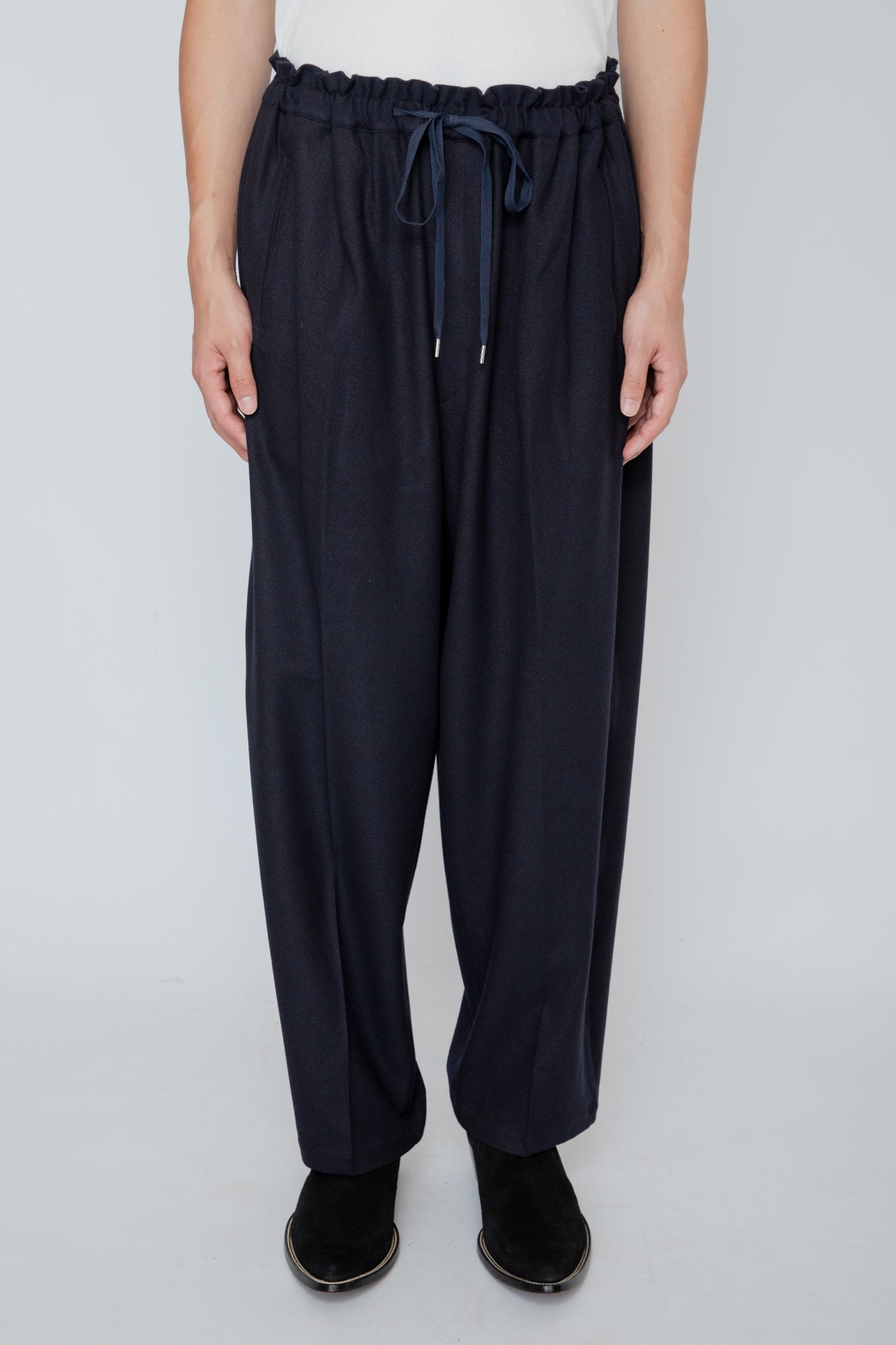 FRENCH TWILL DOUGI PANTS / NAVY
