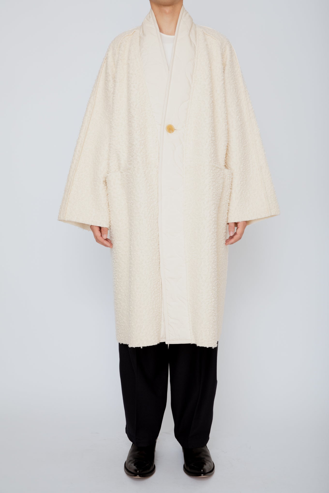 FUNCTIONAL BOA ORIENTAL COAT / IVORY