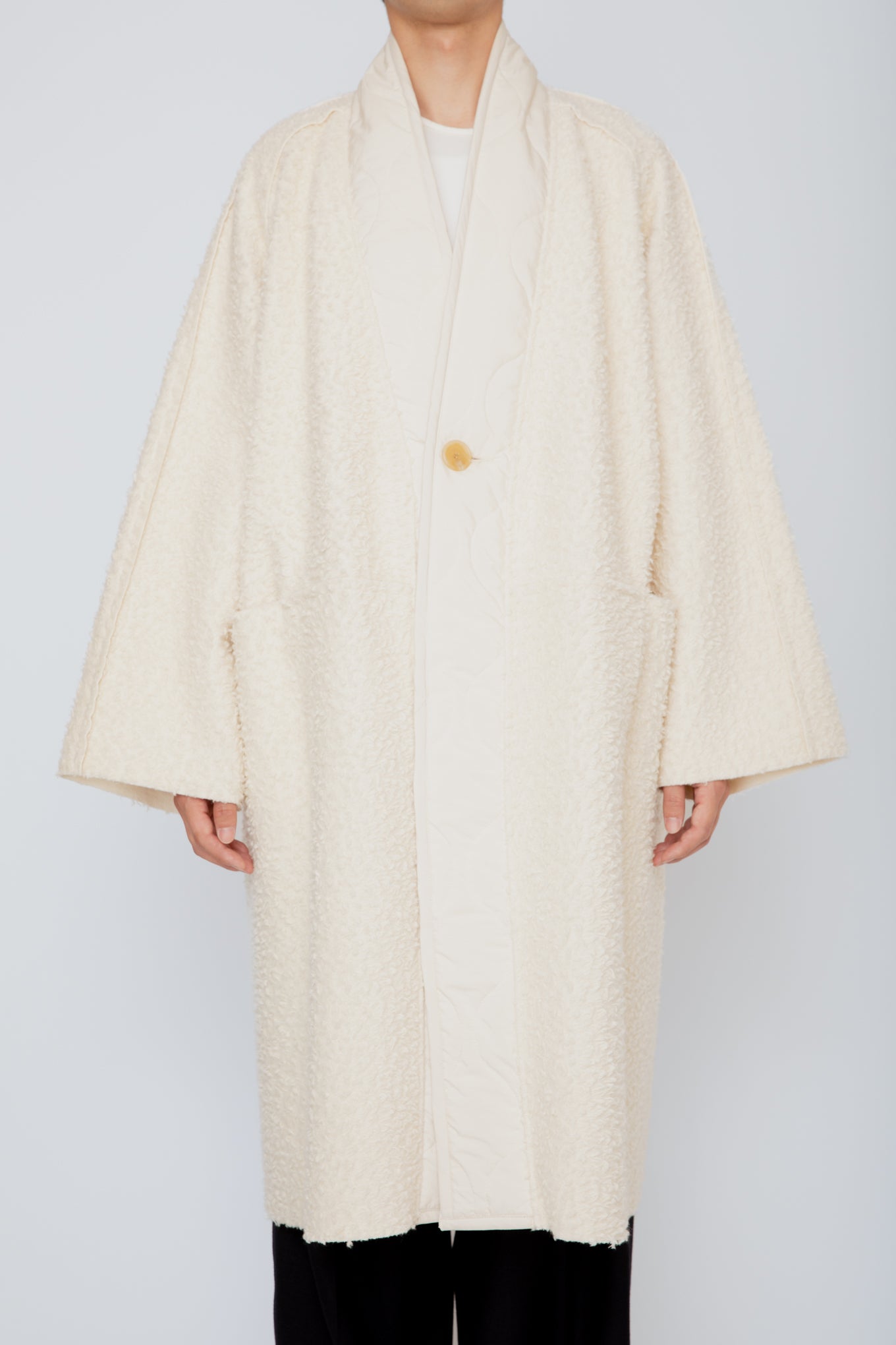 FUNCTIONAL BOA ORIENTAL COAT / IVORY