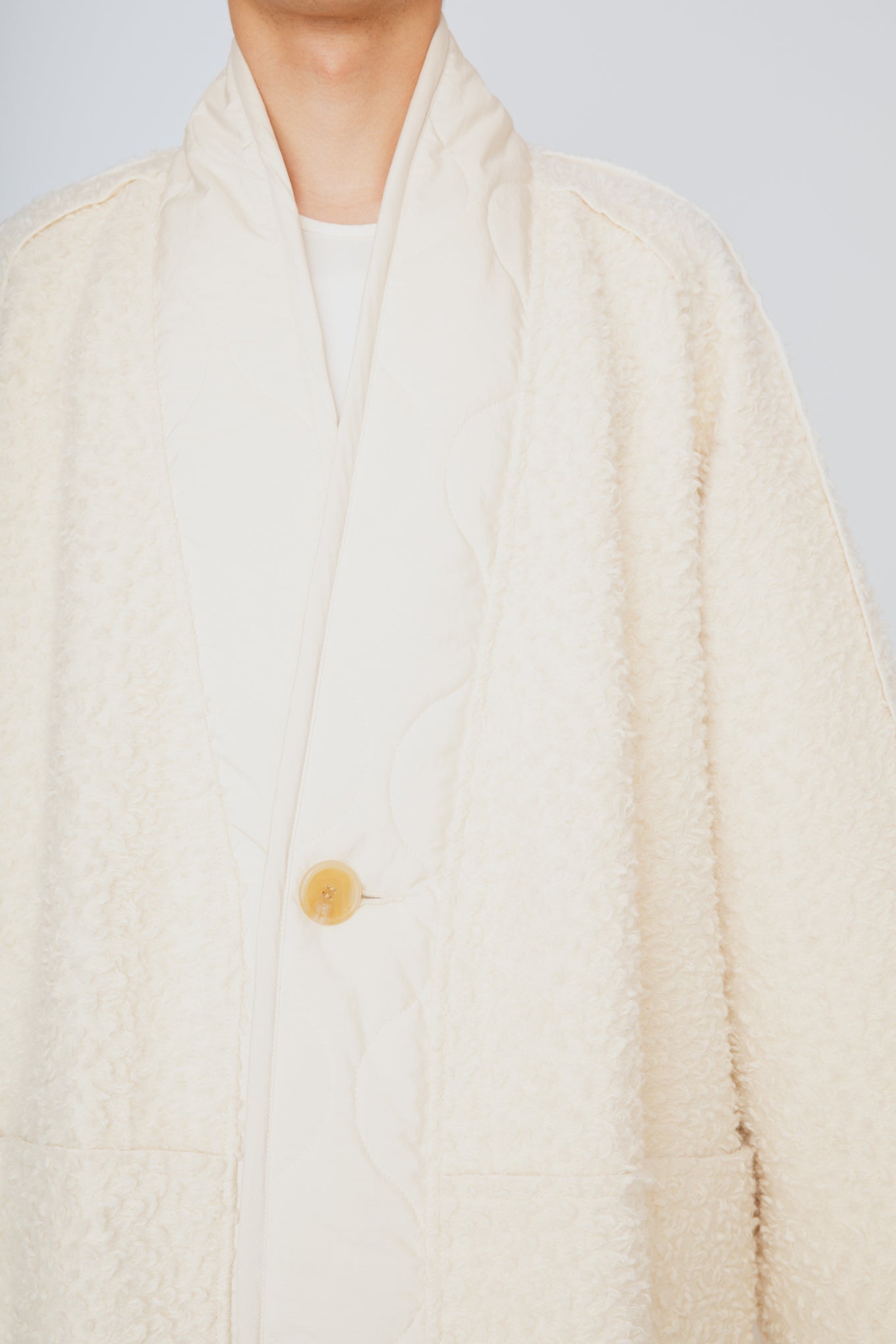 FUNCTIONAL BOA ORIENTAL COAT / IVORY