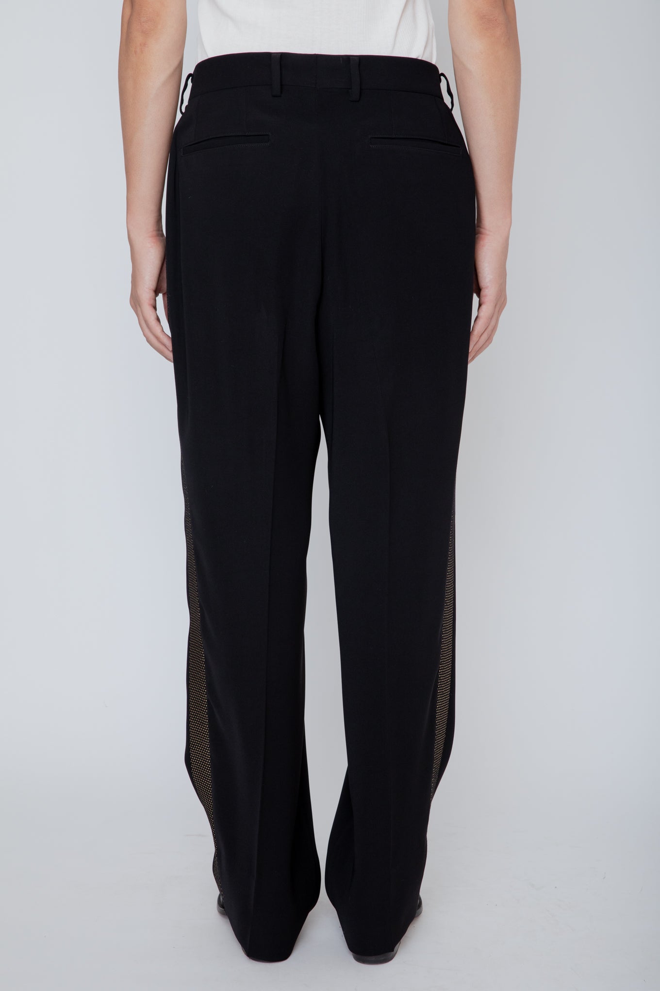 SIDE STRIPE TROUSERS / BLACK x GOLD