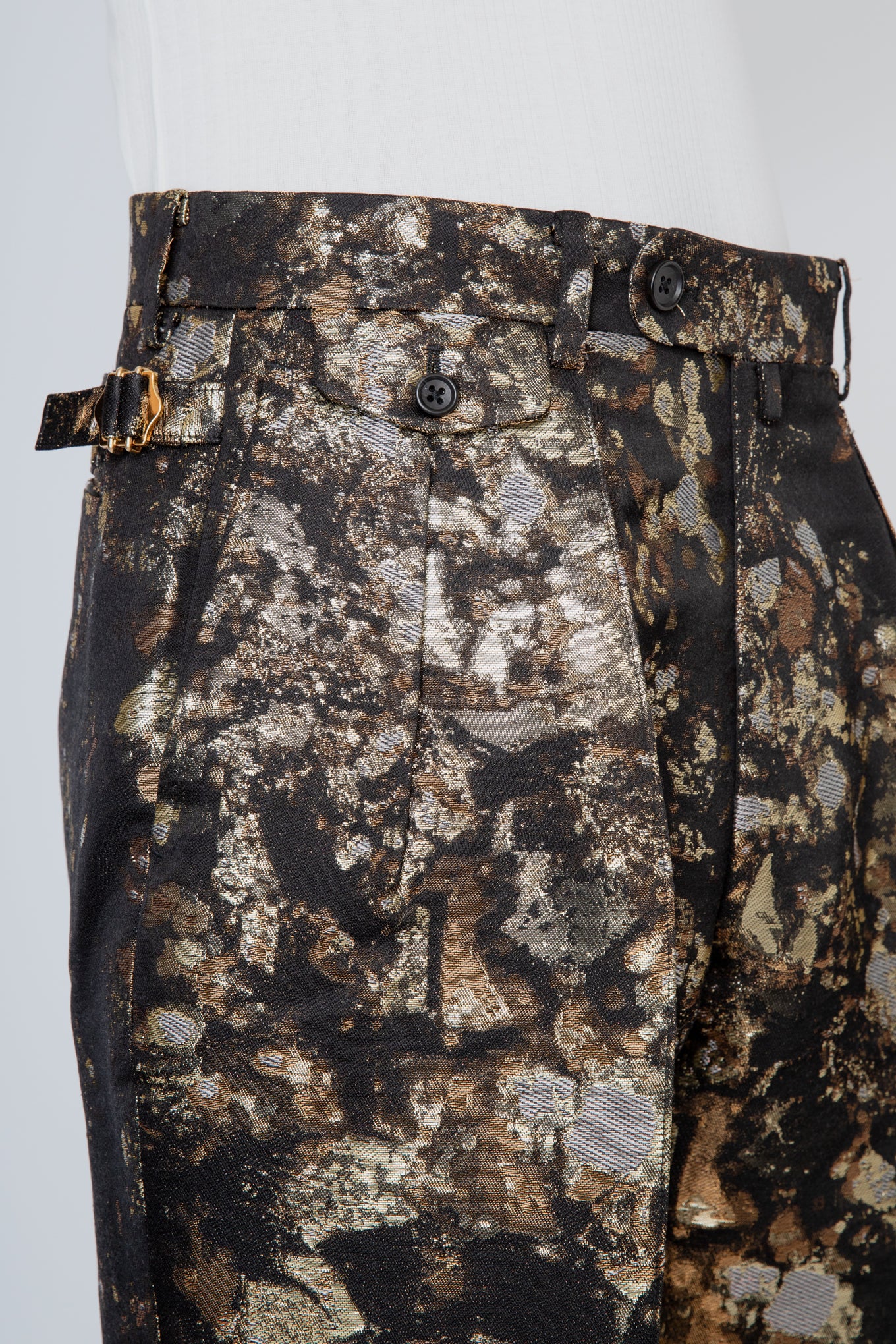 NISHIJIN WIDE TROUSERS / BURNED