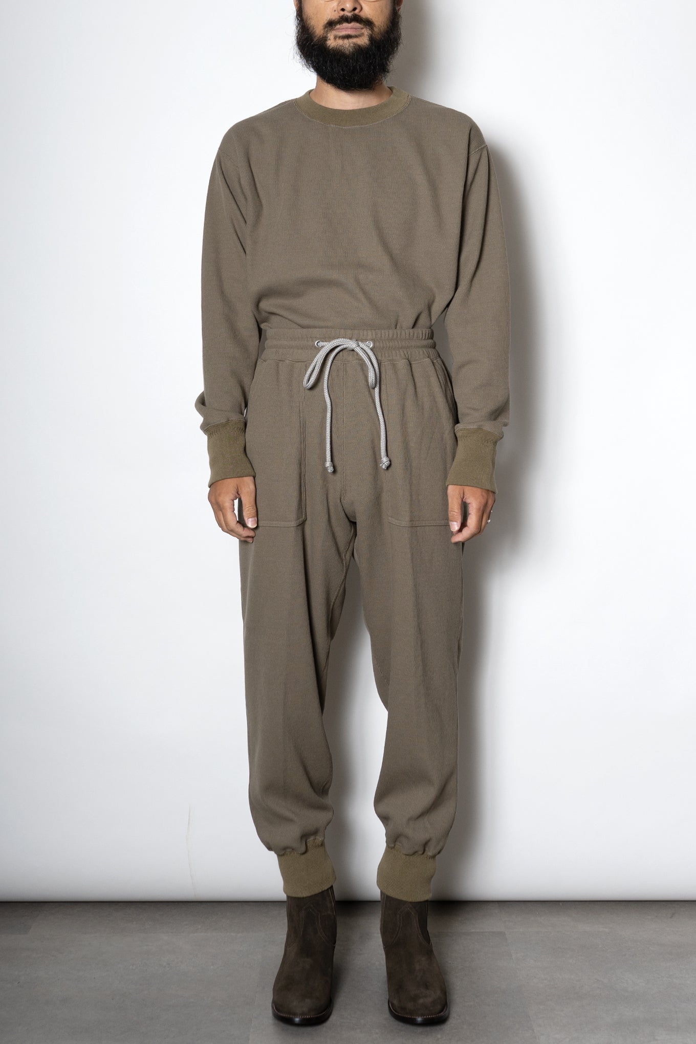 THERMAL EASY PANTS / KHAKI - RAINMAKER KYOTO