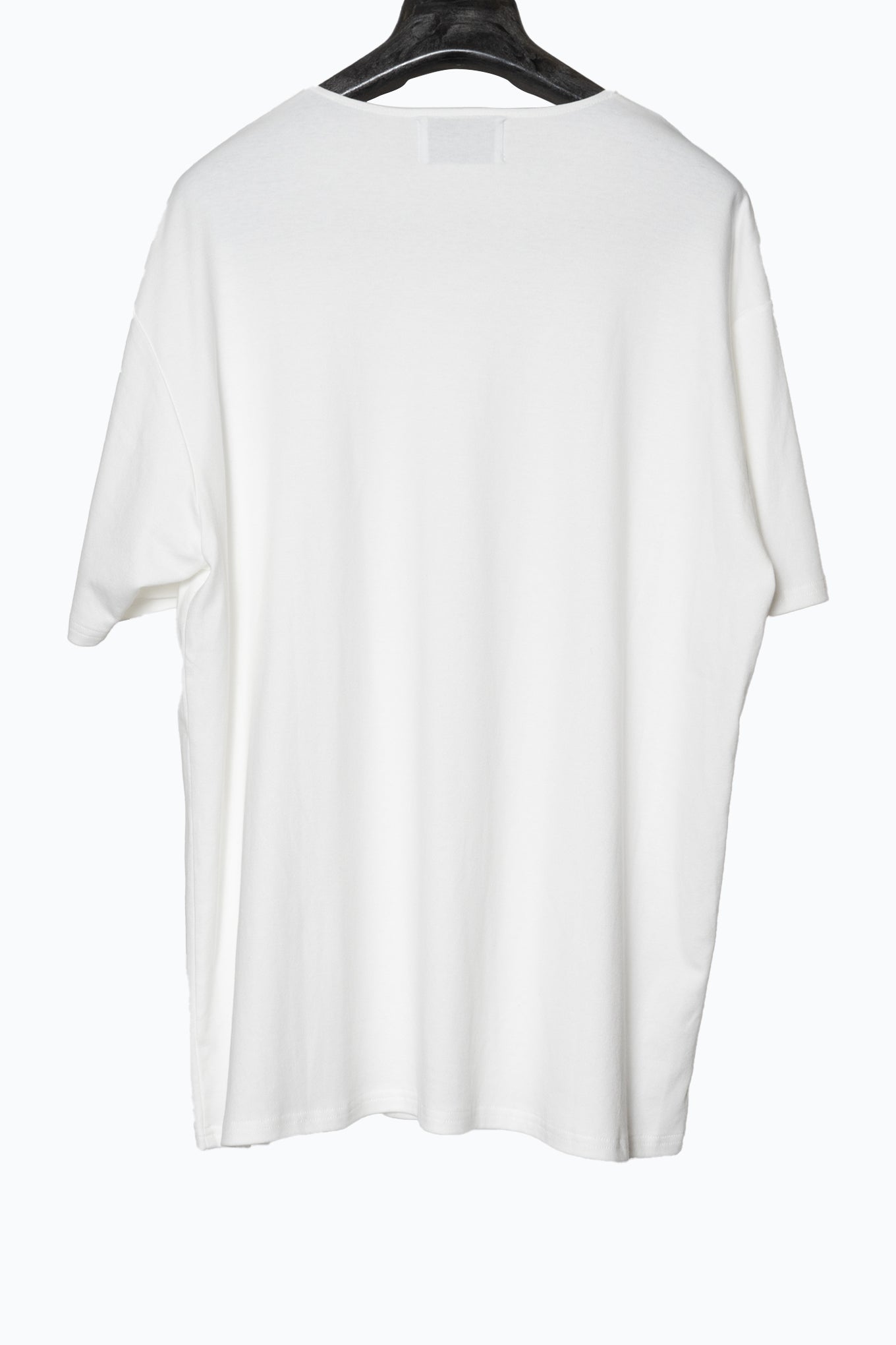 HENLEY-NECK T-SHIRT/WHITE