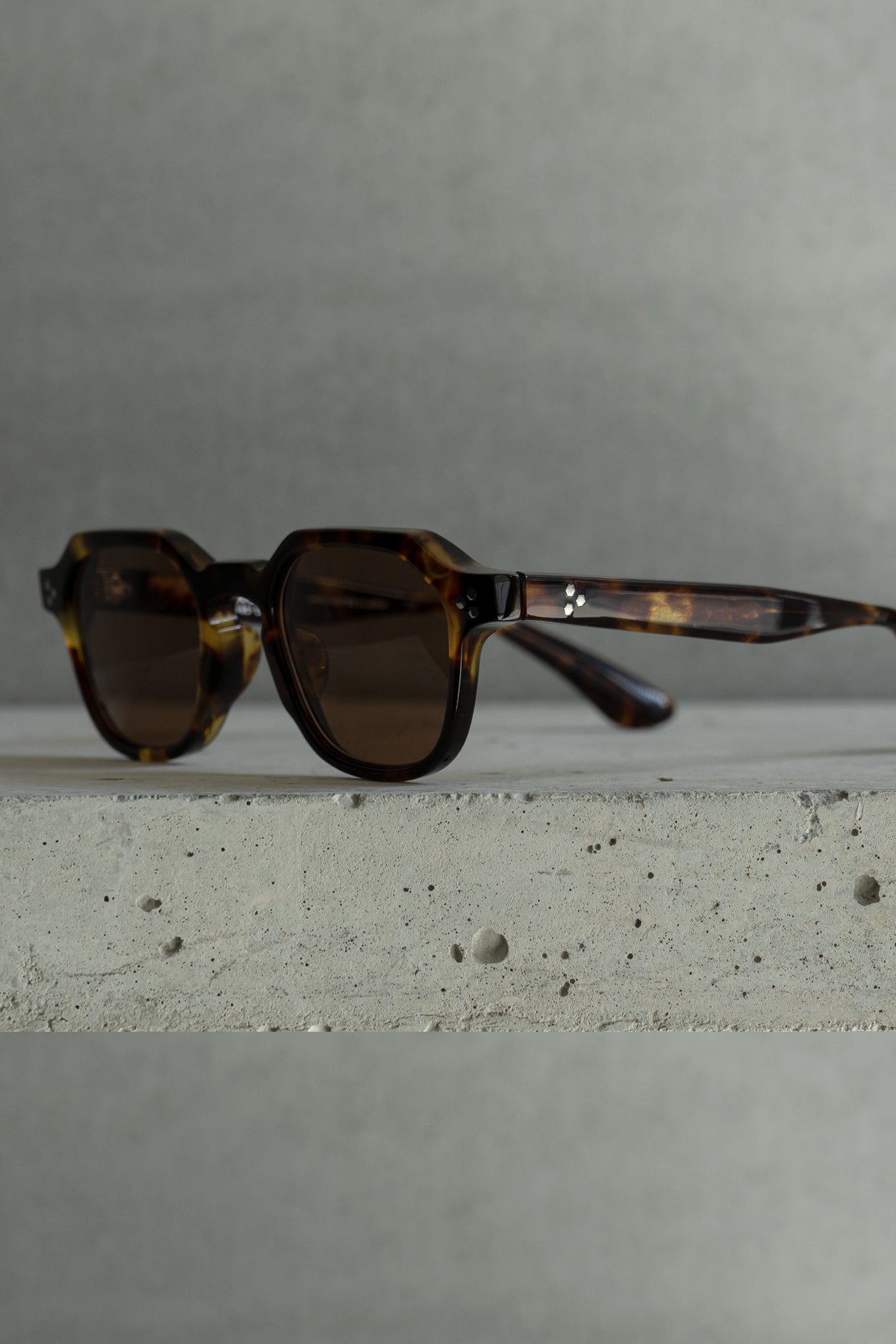 DJET / FRAME-DARK HAVANA LENS- BROWN