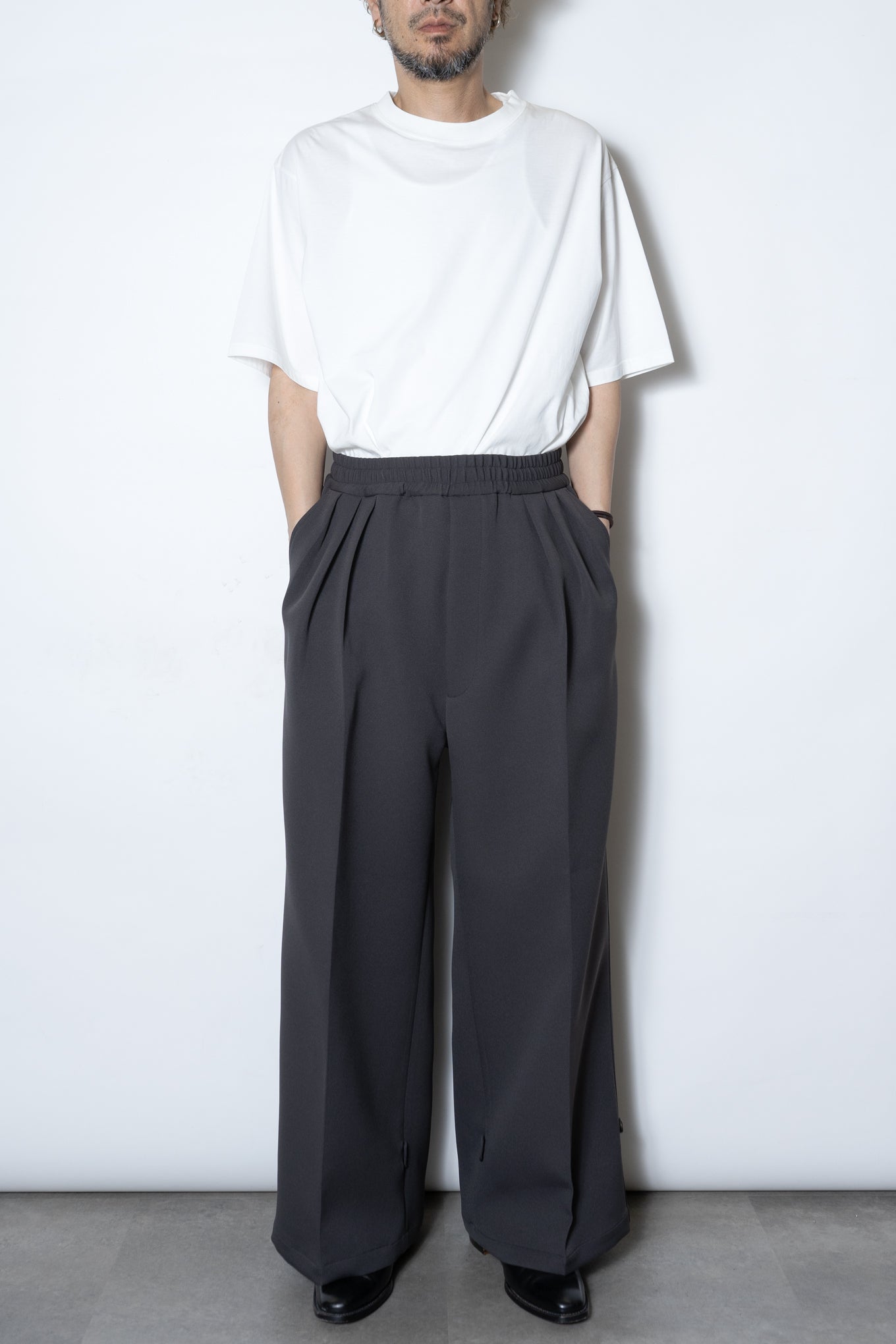 TRIPLE CLOTH EASY HAKAMA TROUSERS / SLATE GRAY