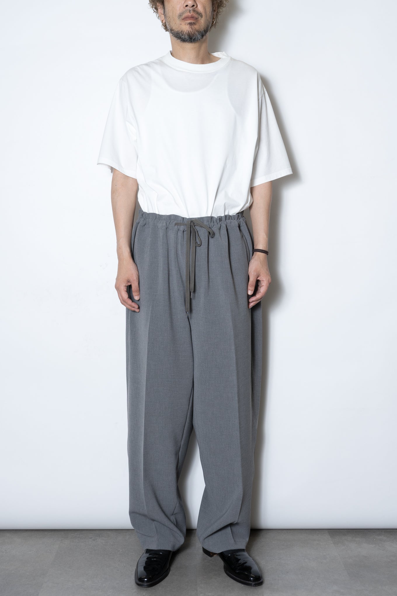 DOUBLE CLOTH DOUGI PANTS / PEARL GRAY