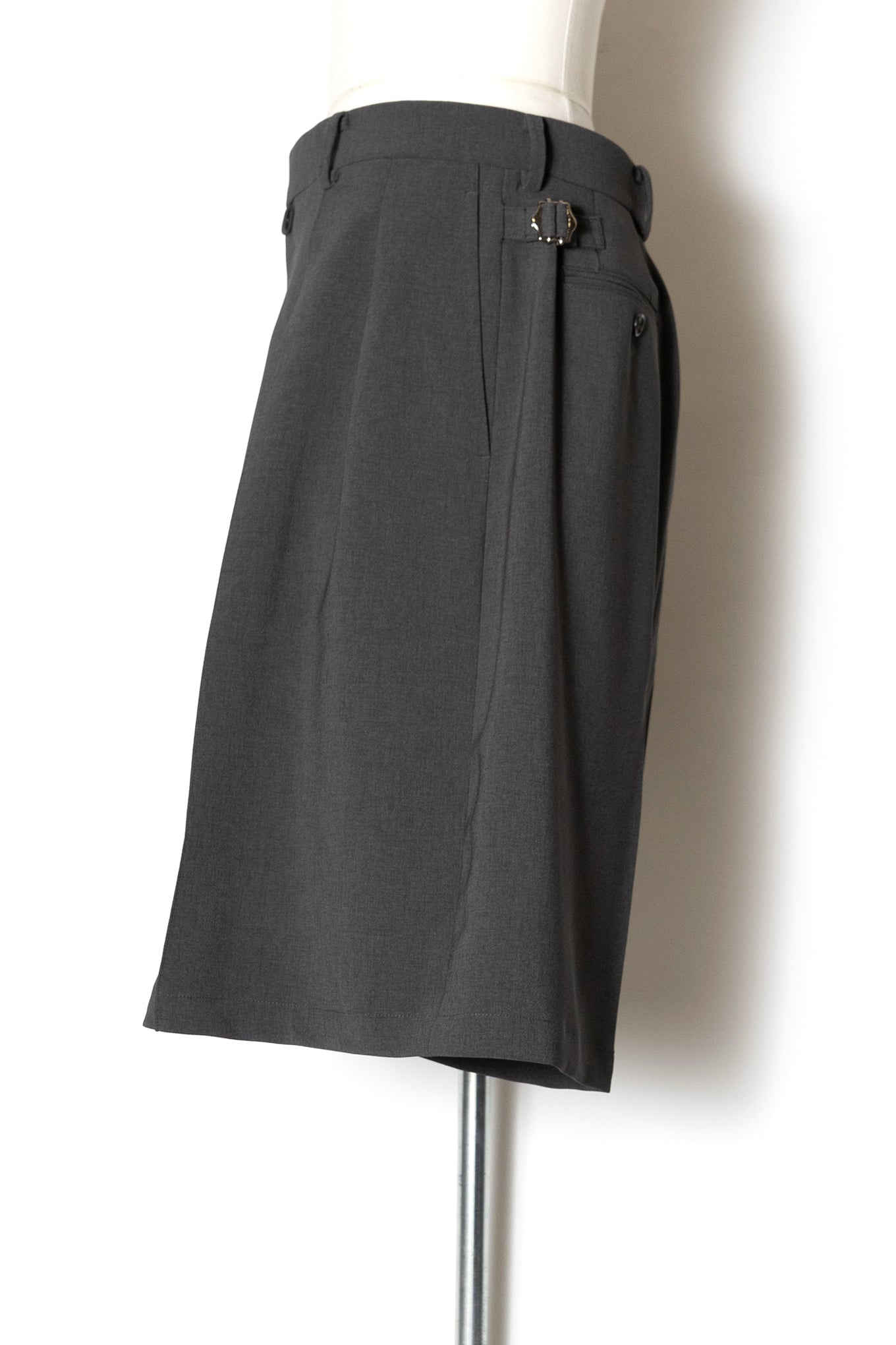 DOUBLE CLOTH HAKAMA SHORTS / SLATE GRAY