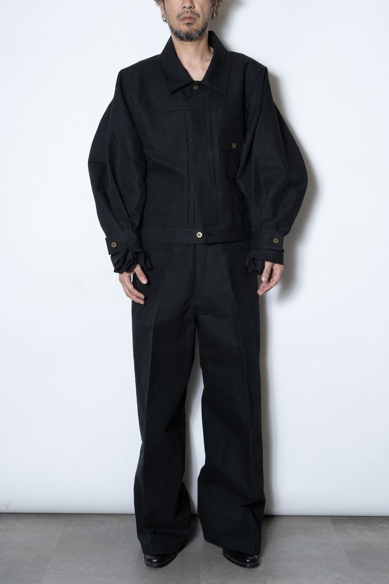 5-POCKET HAKAMA TROUSERS / BLACK