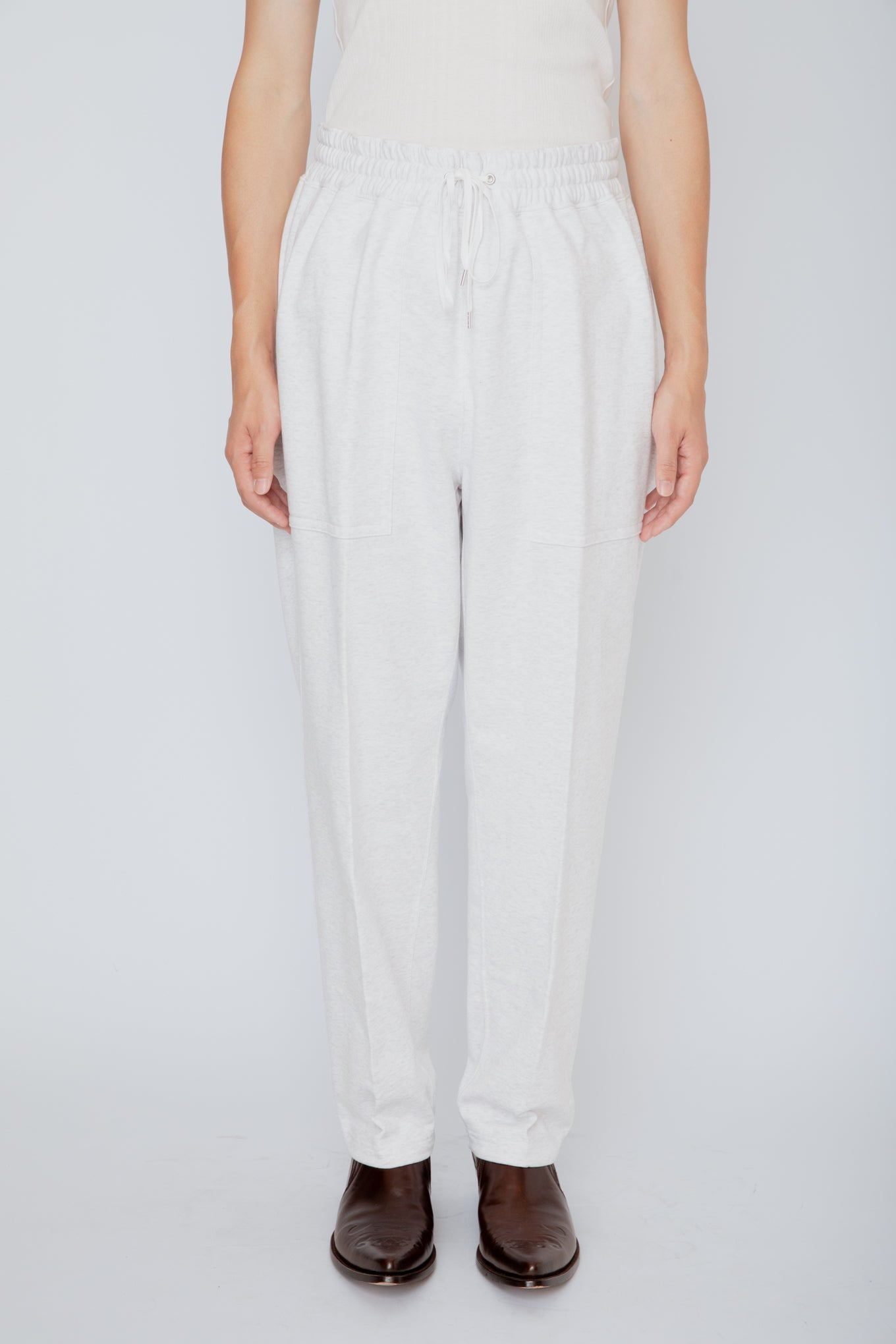 EASY SWEATPANTS / HEATHER WHITE