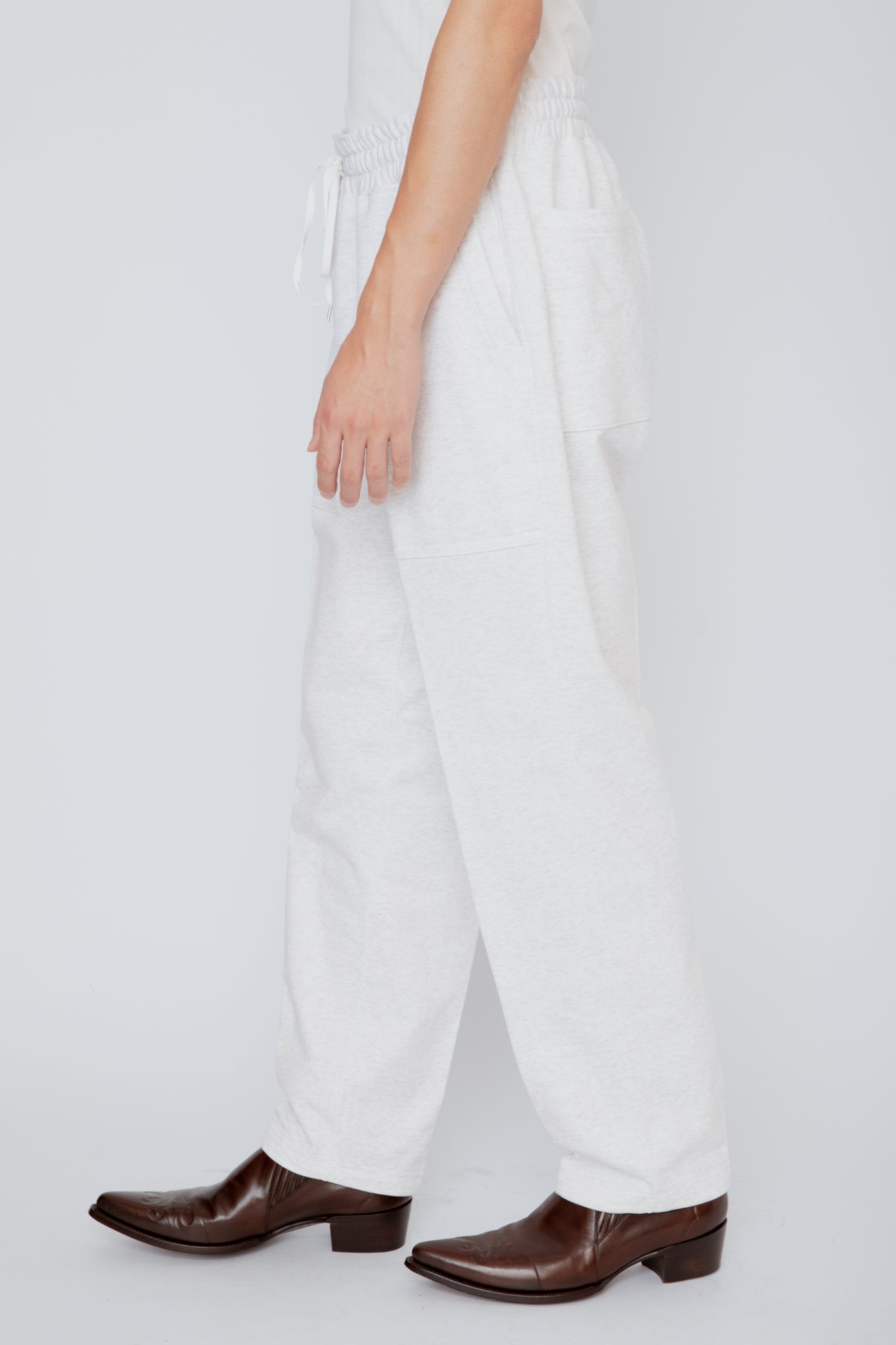 EASY SWEATPANTS / HEATHER WHITE