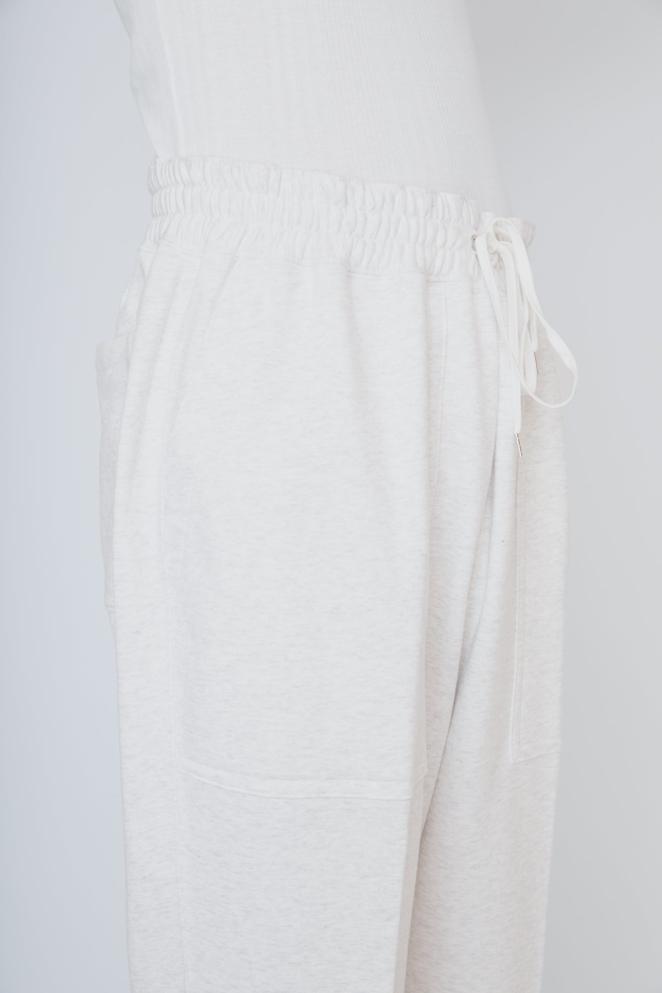 EASY SWEATPANTS / HEATHER WHITE