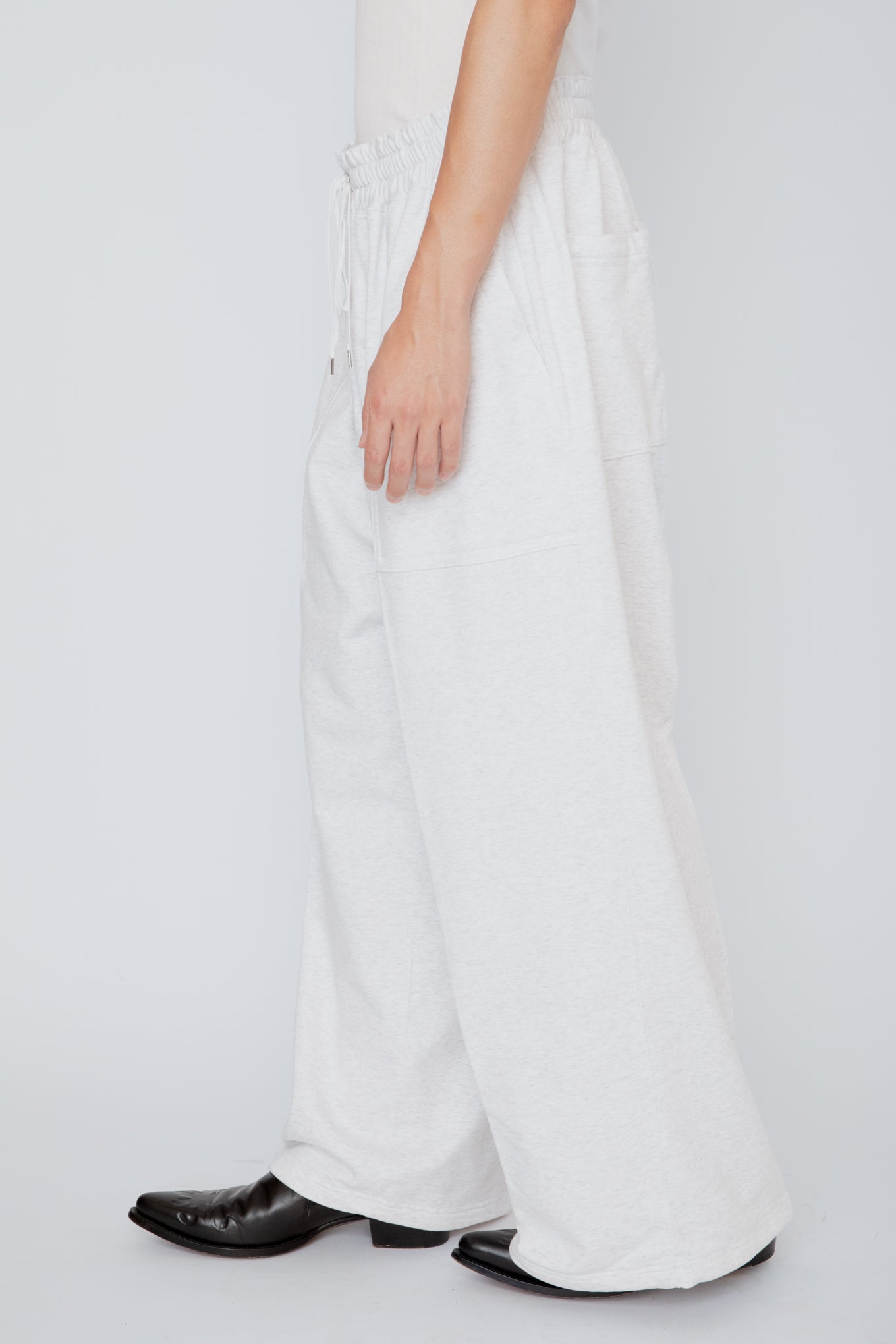 HAKAMA SWEATPANTS / HEATHER WHITE