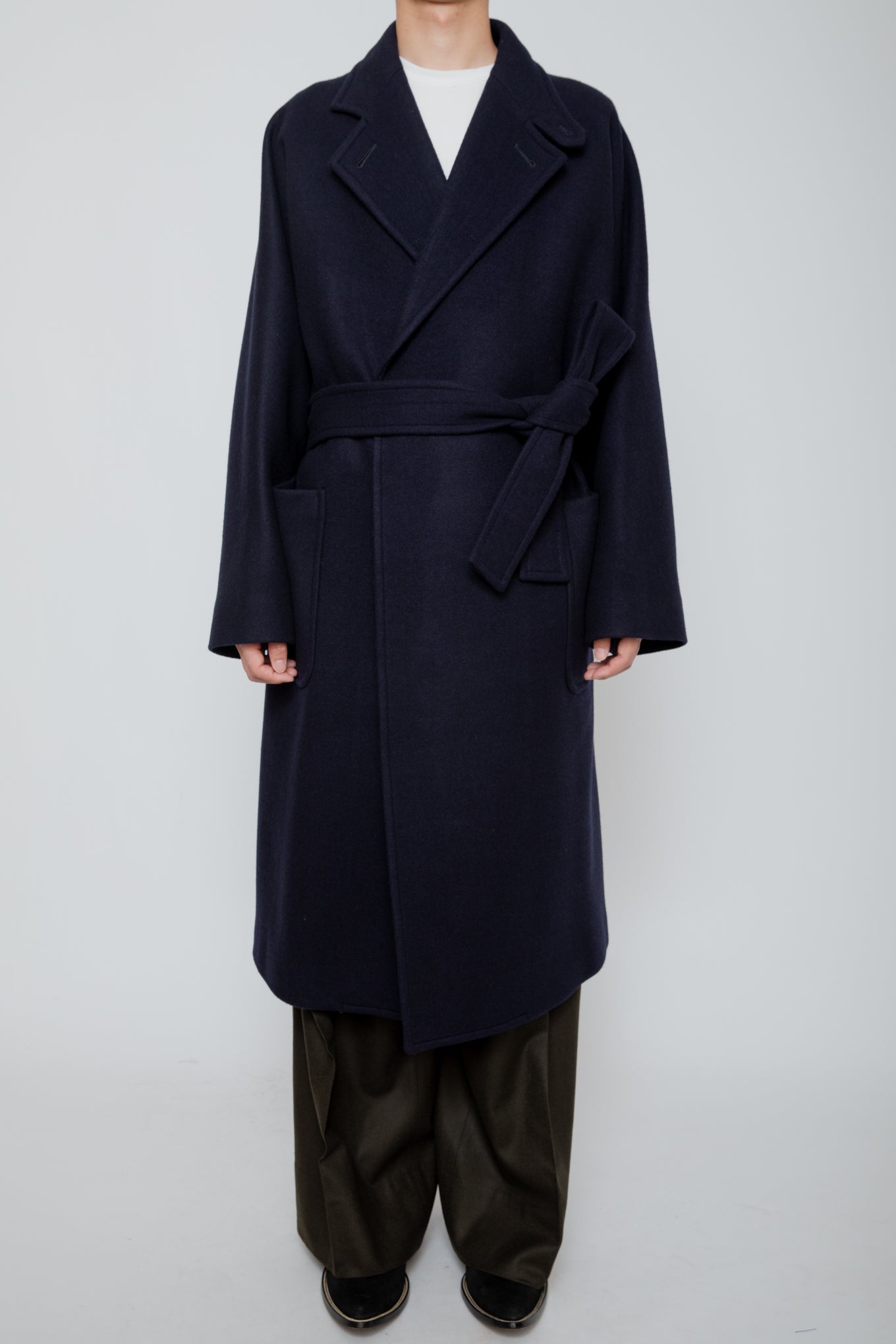 WRAP COAT / NAVY