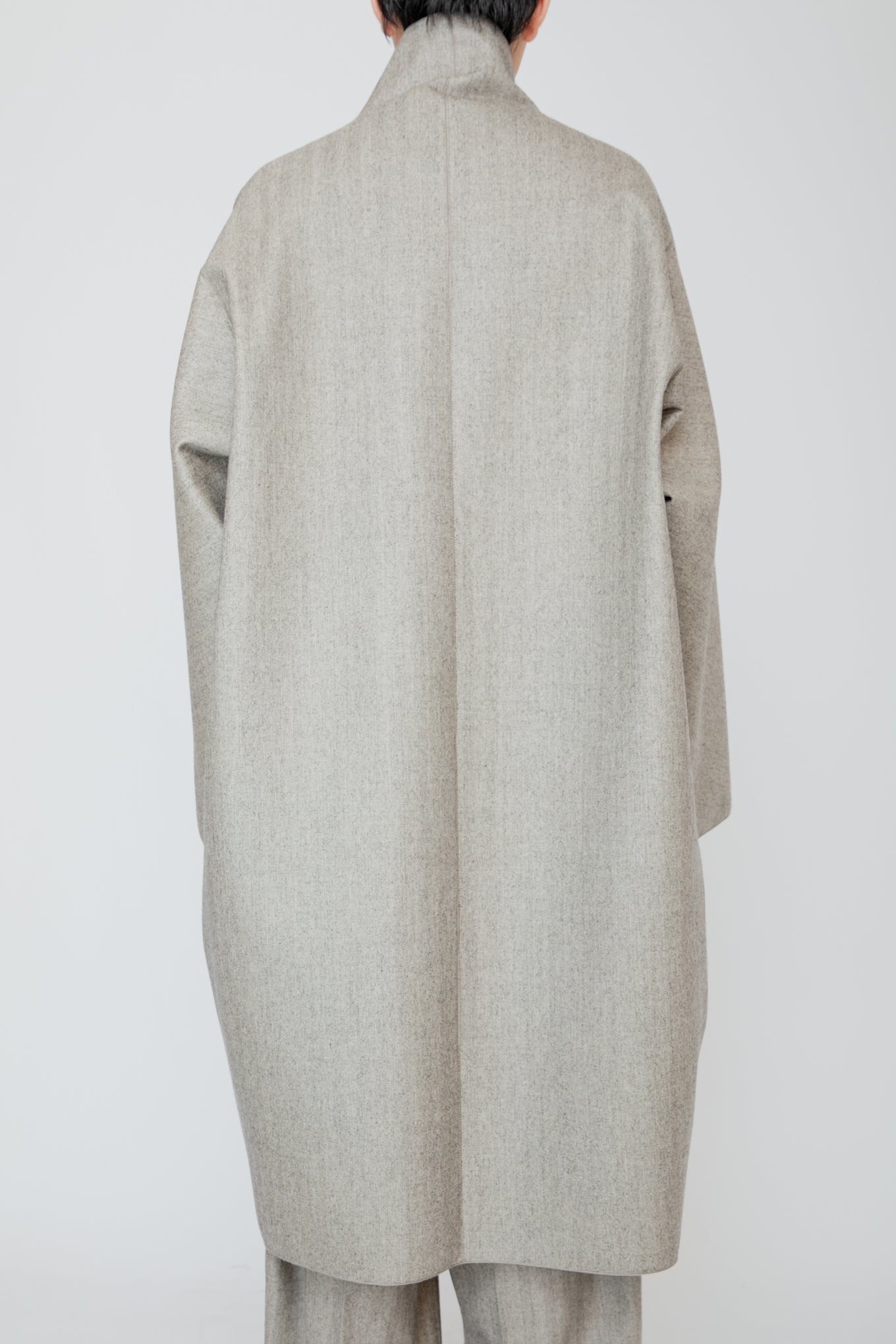 COCOON COAT / HERRINGBONE
