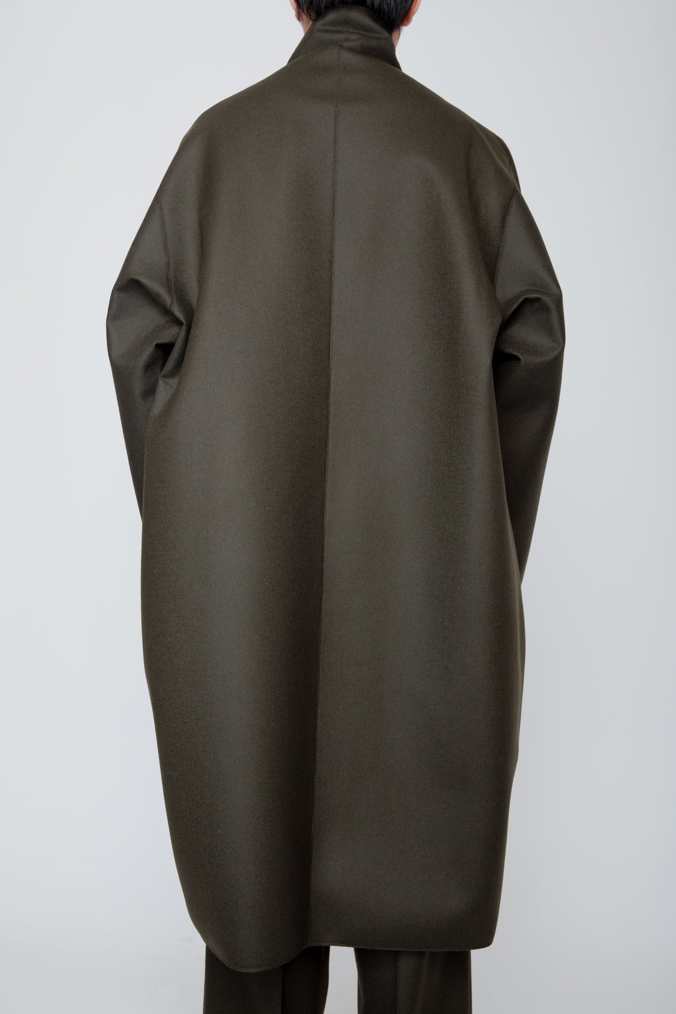 COCOON COAT / DARK OLIVE