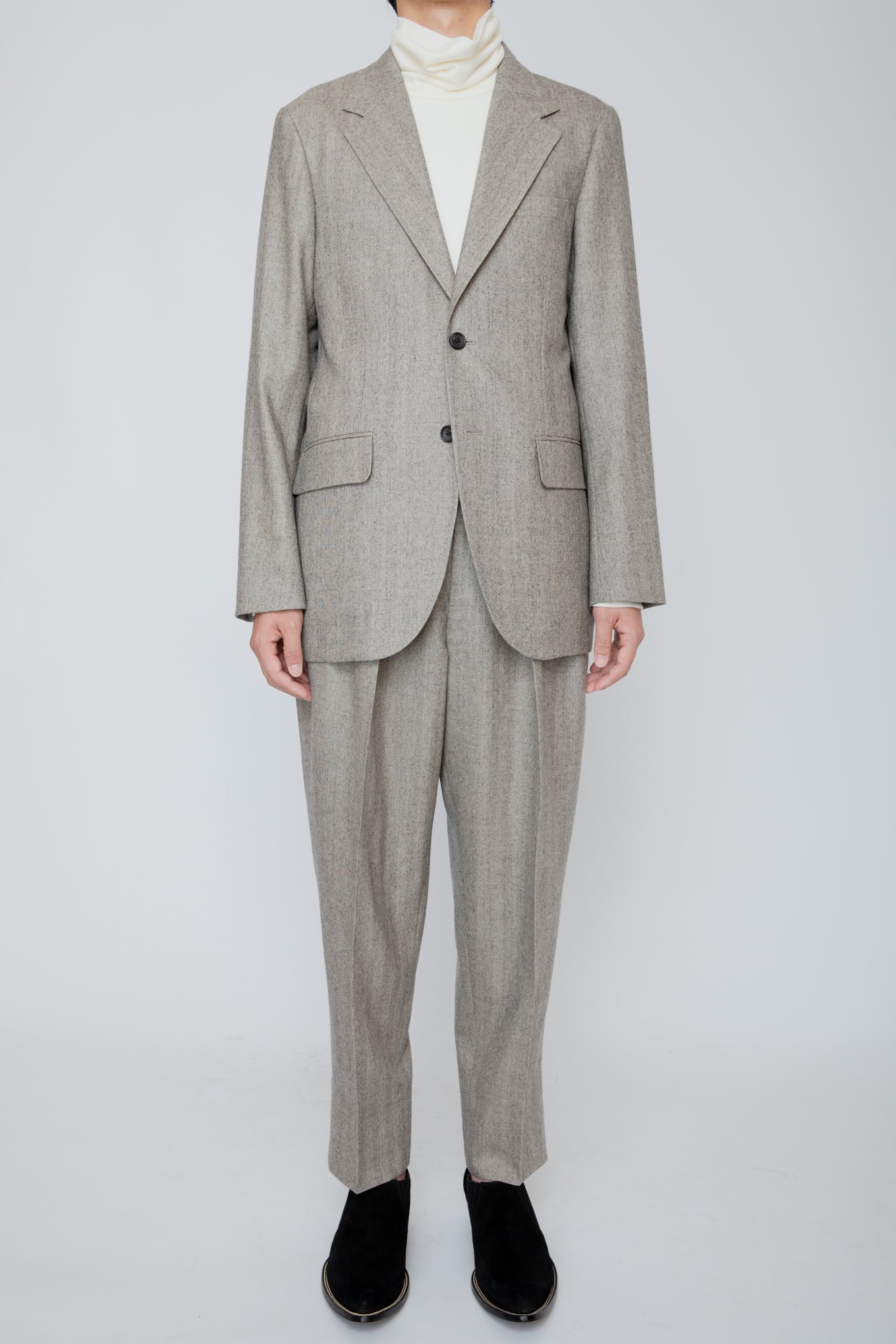 SINGLE BREASTED JACKET / HERRINGBONE