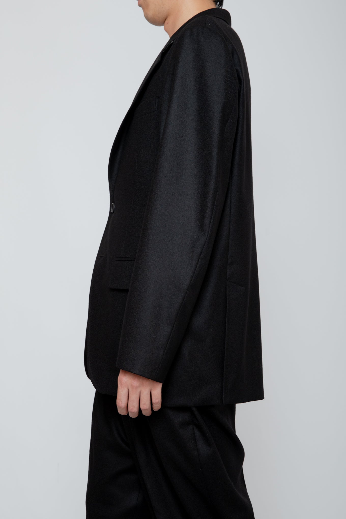 SINGLE BREASTED JACKET / BLACK