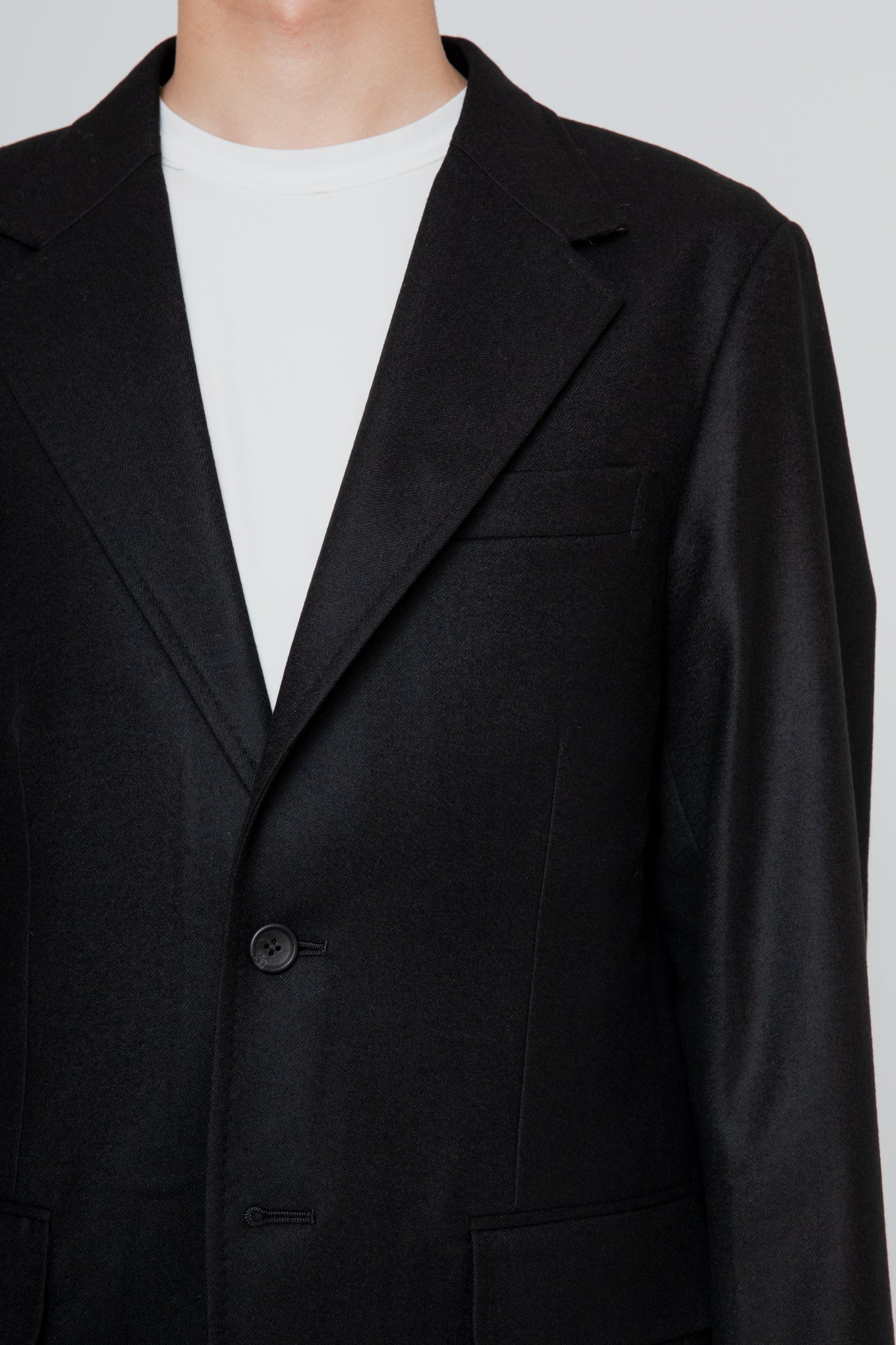 SINGLE BREASTED JACKET / BLACK