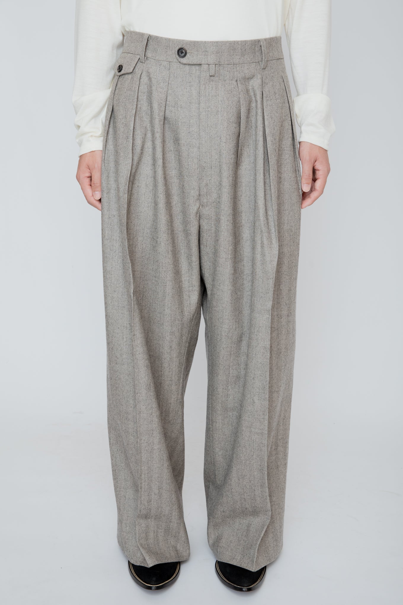 HAKAMA TROUSERS / HERRINGBONE
